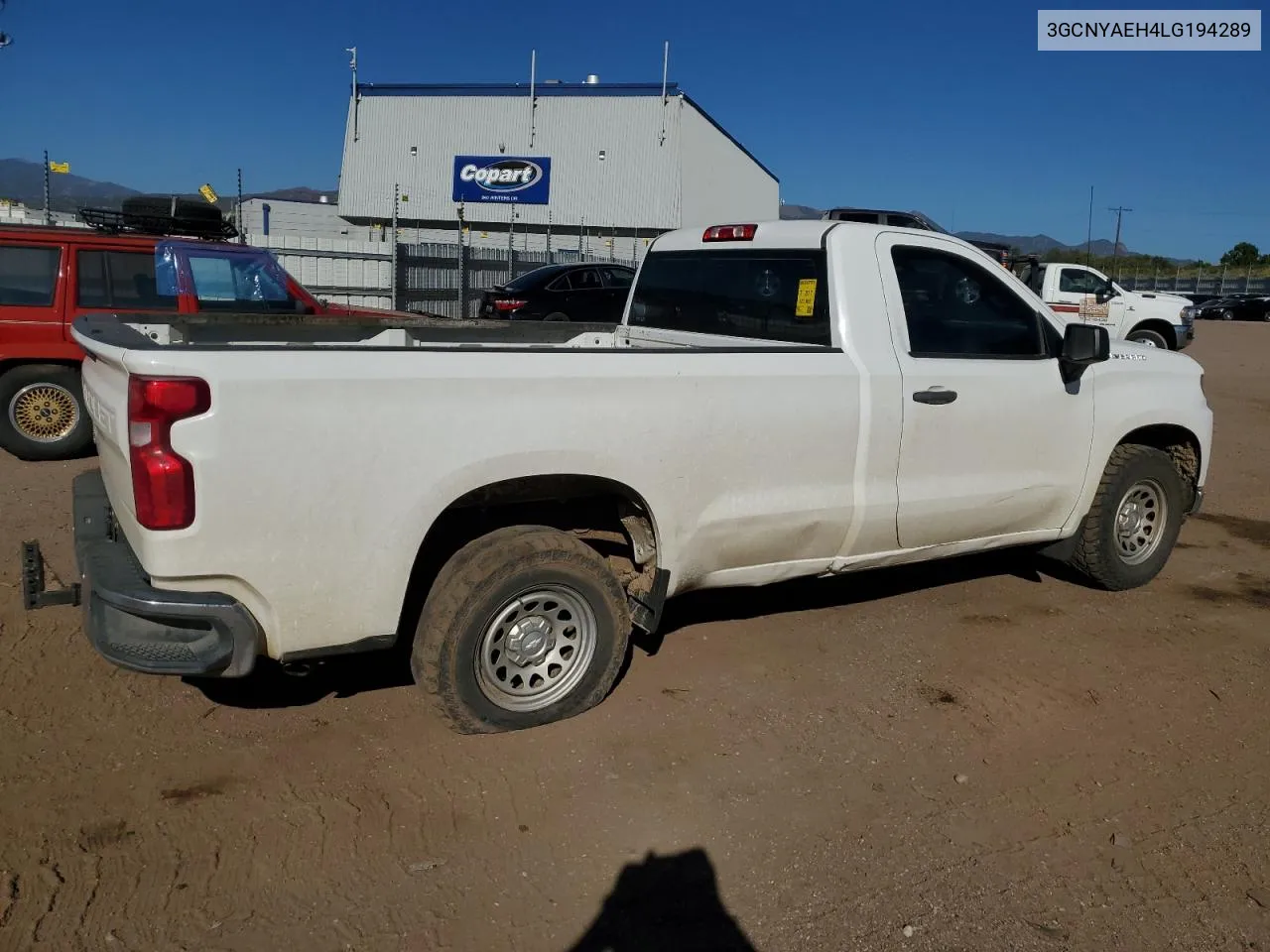 2020 Chevrolet Silverado K1500 VIN: 3GCNYAEH4LG194289 Lot: 73320784