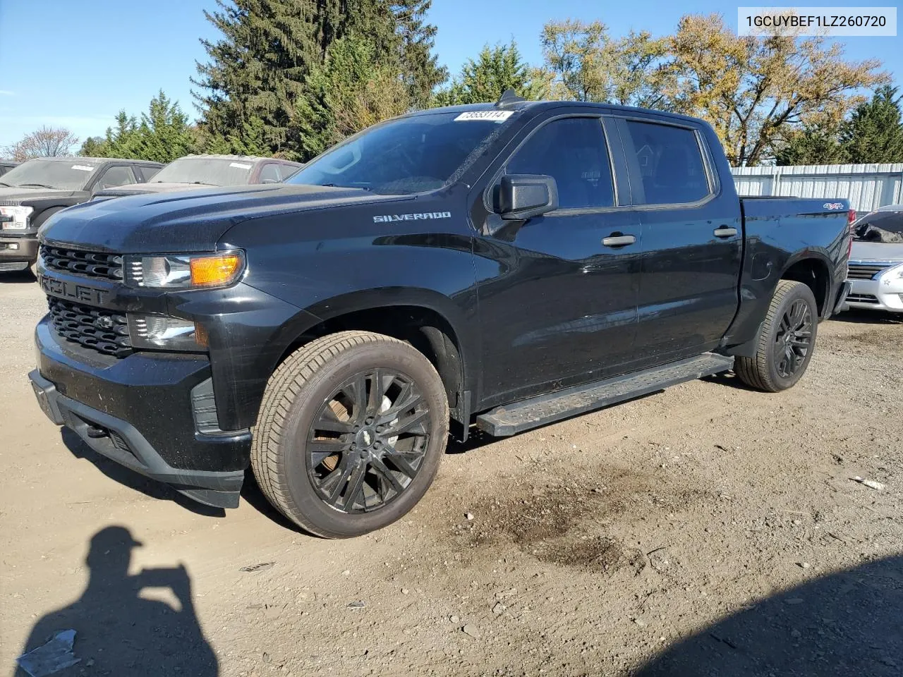 2020 Chevrolet Silverado K1500 Custom VIN: 1GCUYBEF1LZ260720 Lot: 73553114