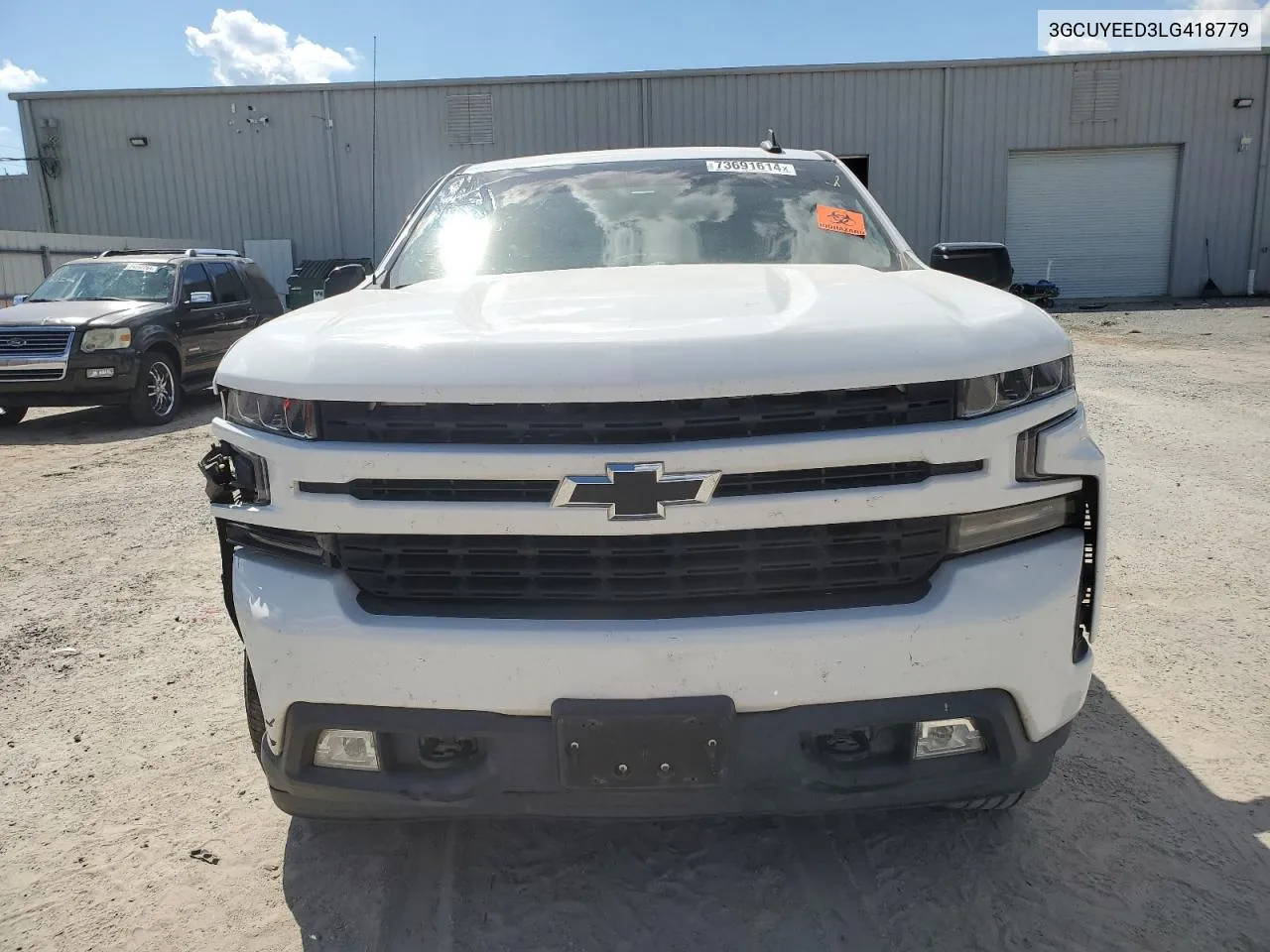 2020 Chevrolet Silverado K1500 Rst VIN: 3GCUYEED3LG418779 Lot: 73691614