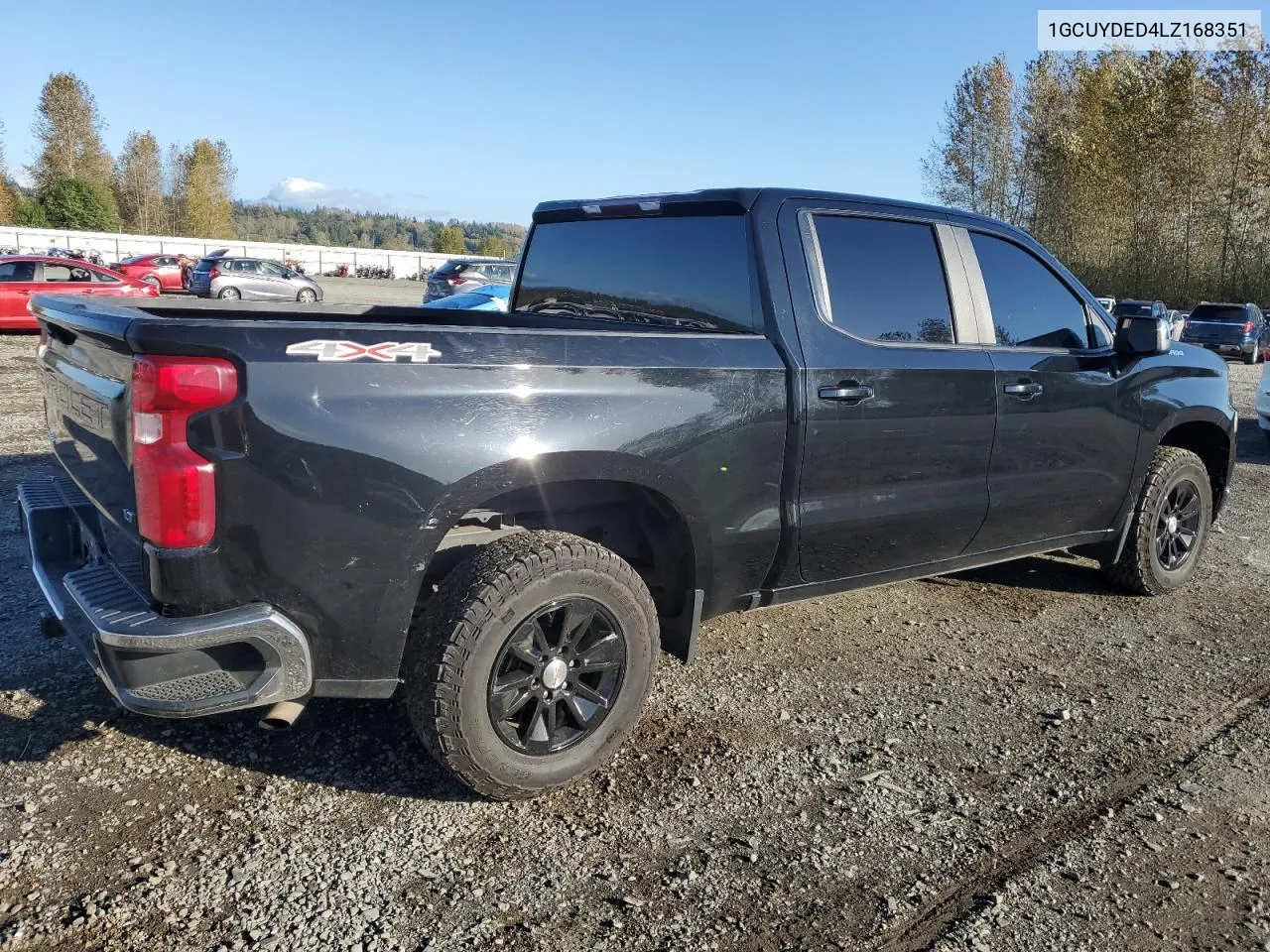 2020 Chevrolet Silverado K1500 Lt VIN: 1GCUYDED4LZ168351 Lot: 73703314