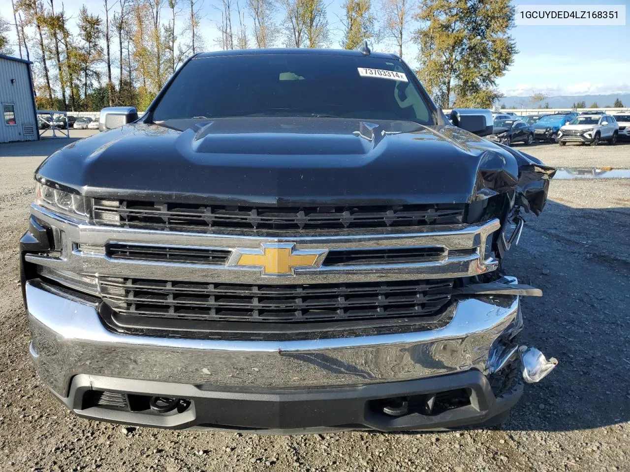 2020 Chevrolet Silverado K1500 Lt VIN: 1GCUYDED4LZ168351 Lot: 73703314