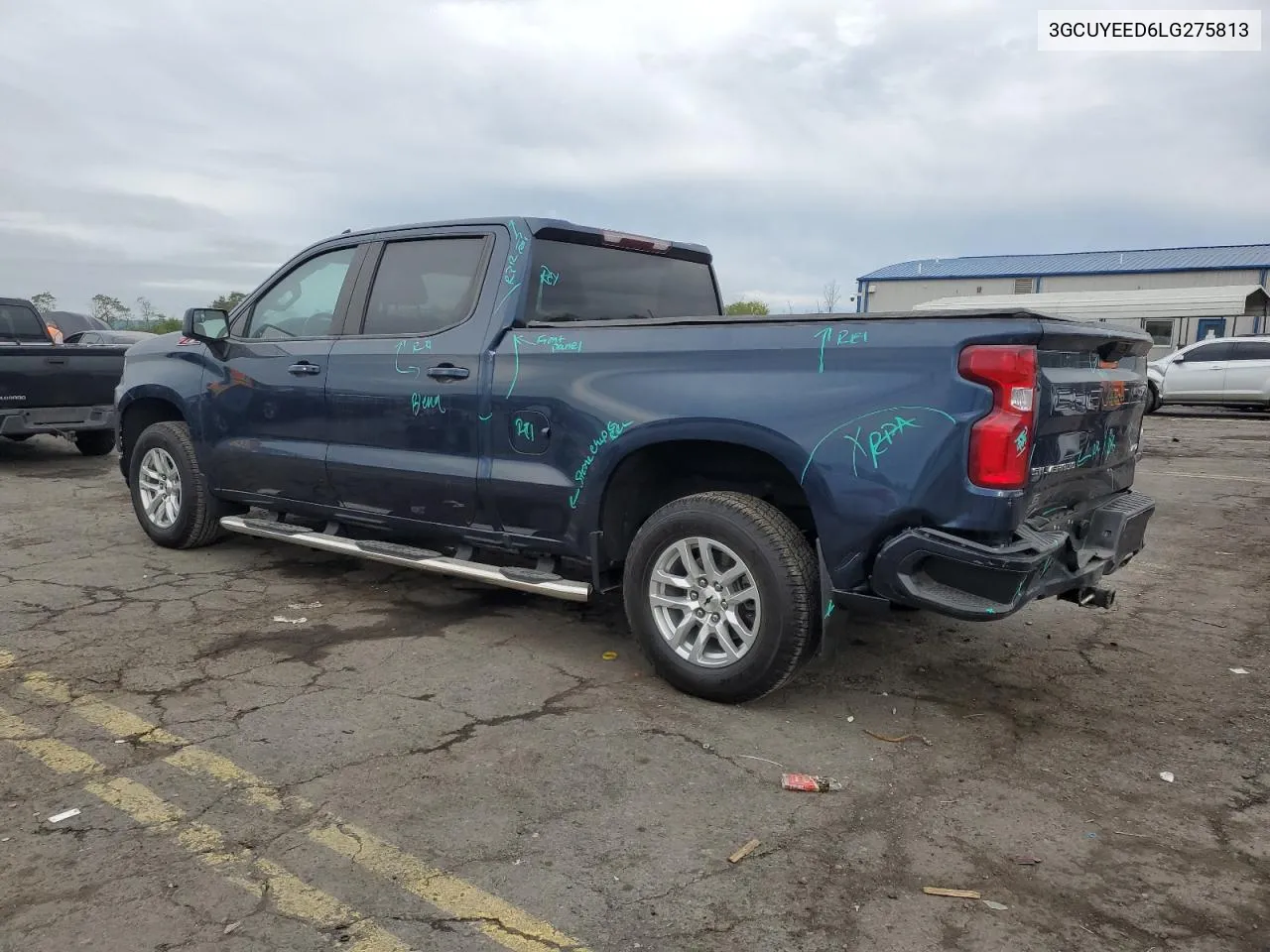 2020 Chevrolet Silverado K1500 Rst VIN: 3GCUYEED6LG275813 Lot: 73722444