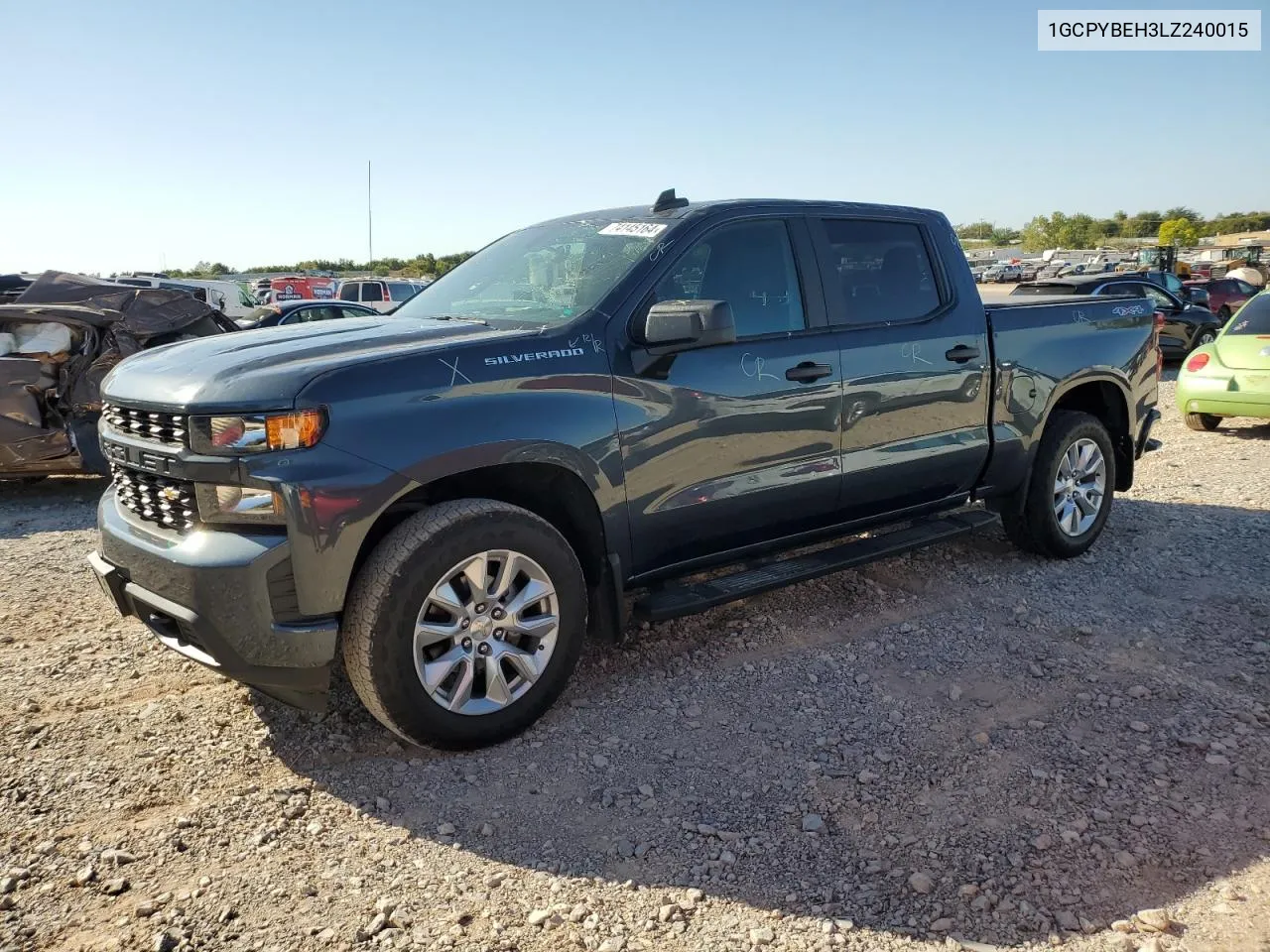 2020 Chevrolet Silverado K1500 Custom VIN: 1GCPYBEH3LZ240015 Lot: 74145164