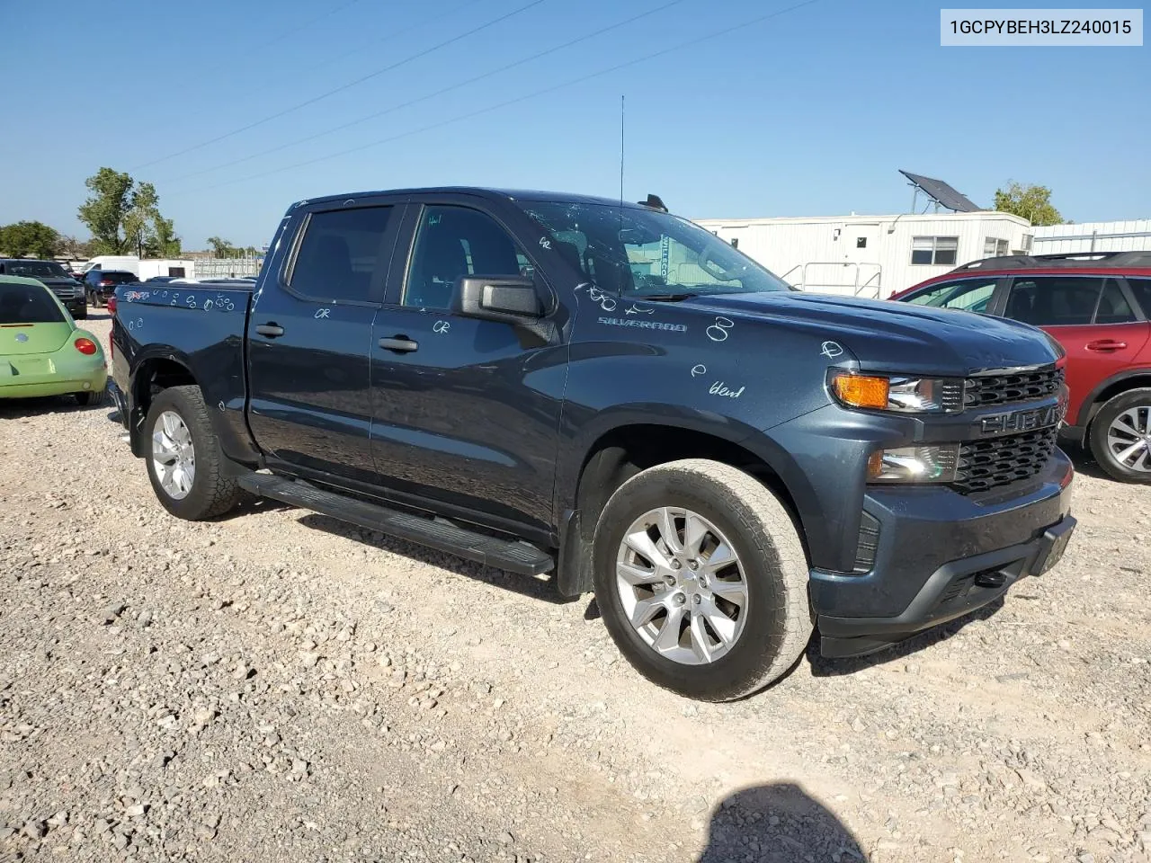 2020 Chevrolet Silverado K1500 Custom VIN: 1GCPYBEH3LZ240015 Lot: 74145164