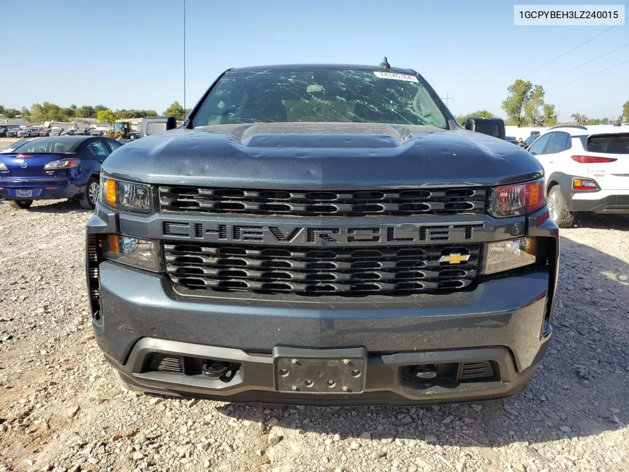 2020 Chevrolet Silverado K1500 Custom VIN: 1GCPYBEH3LZ240015 Lot: 74145164