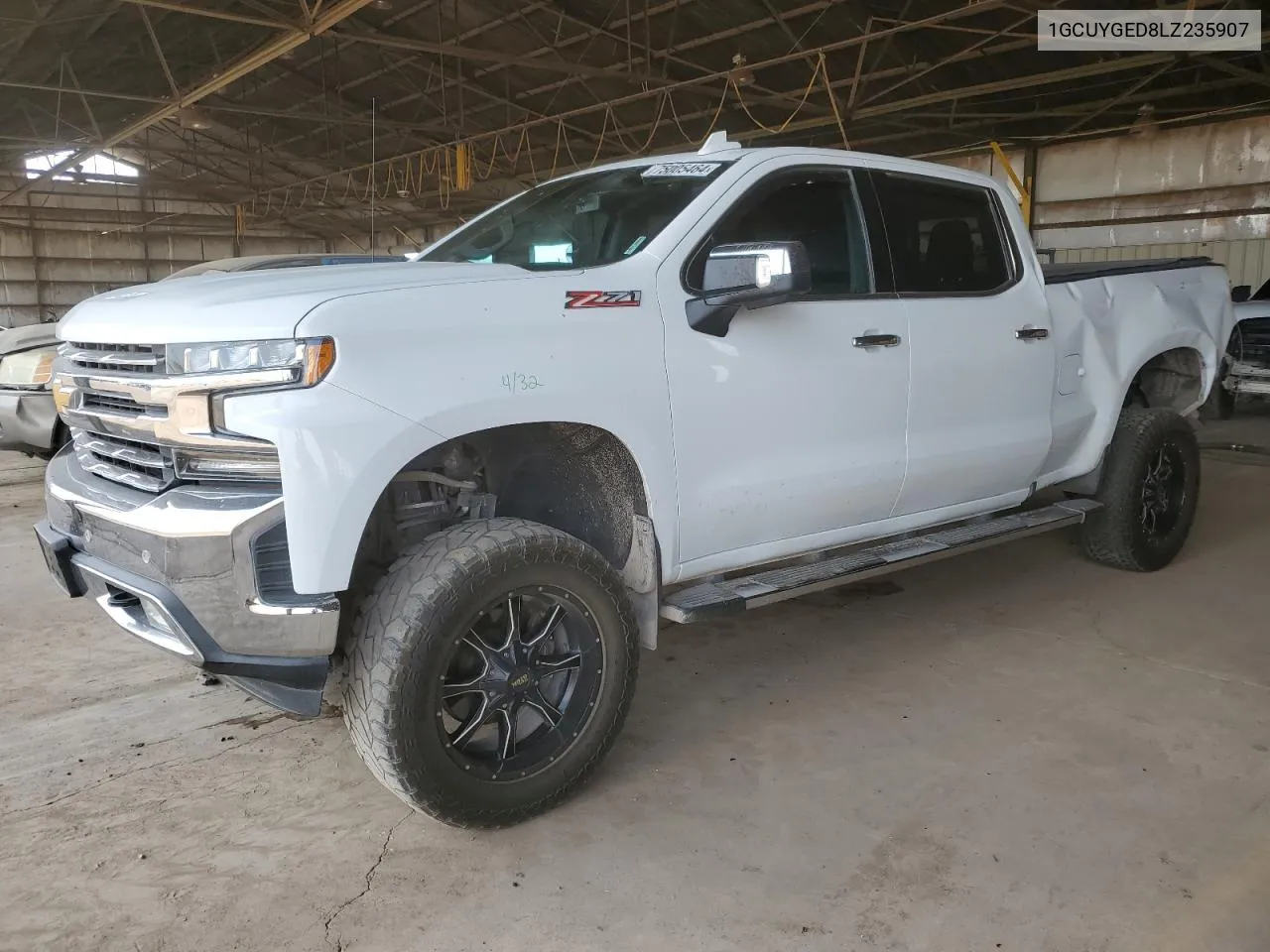 2020 Chevrolet Silverado K1500 Ltz VIN: 1GCUYGED8LZ235907 Lot: 75005464