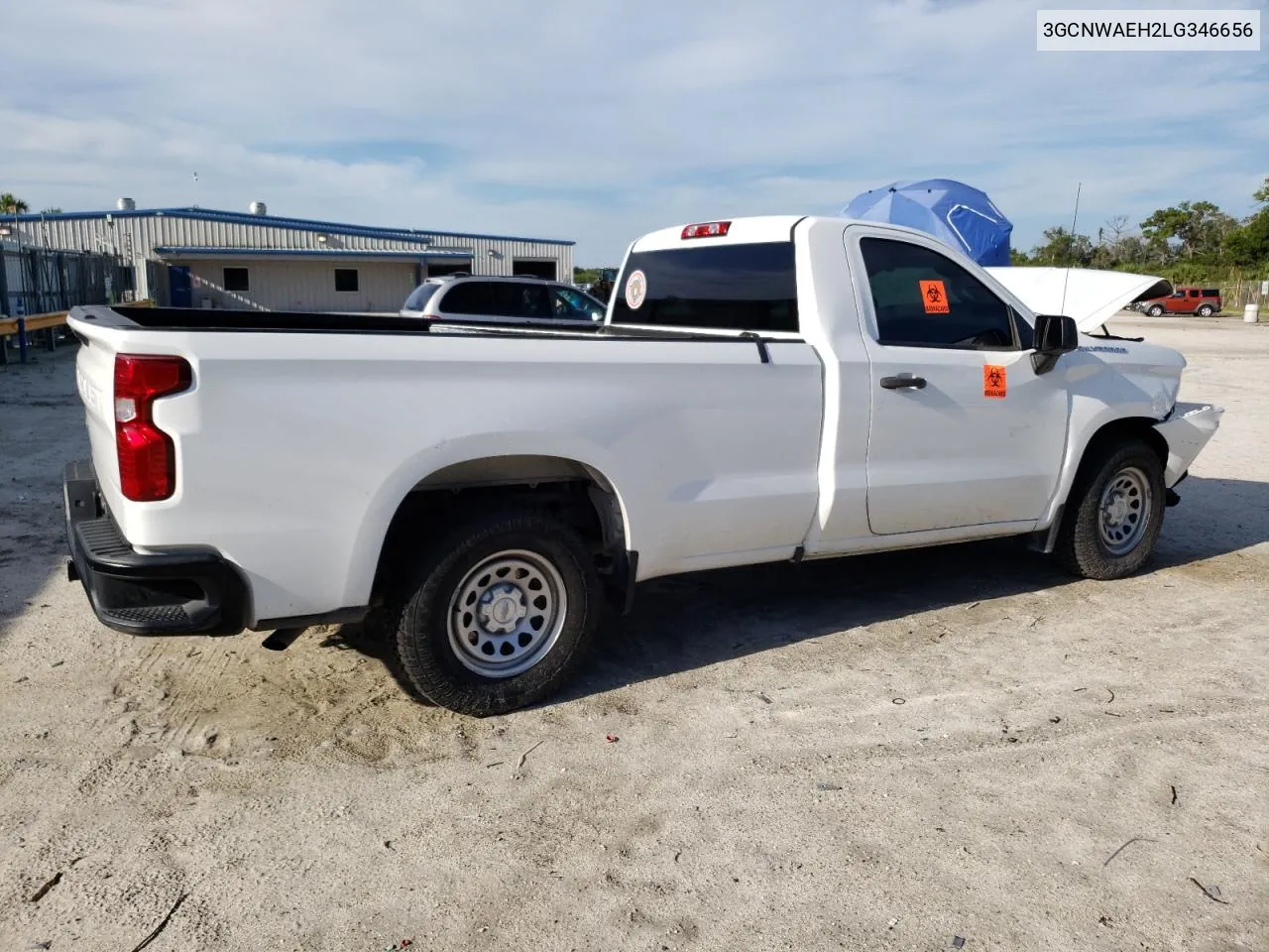 2020 Chevrolet Silverado C1500 VIN: 3GCNWAEH2LG346656 Lot: 75776014