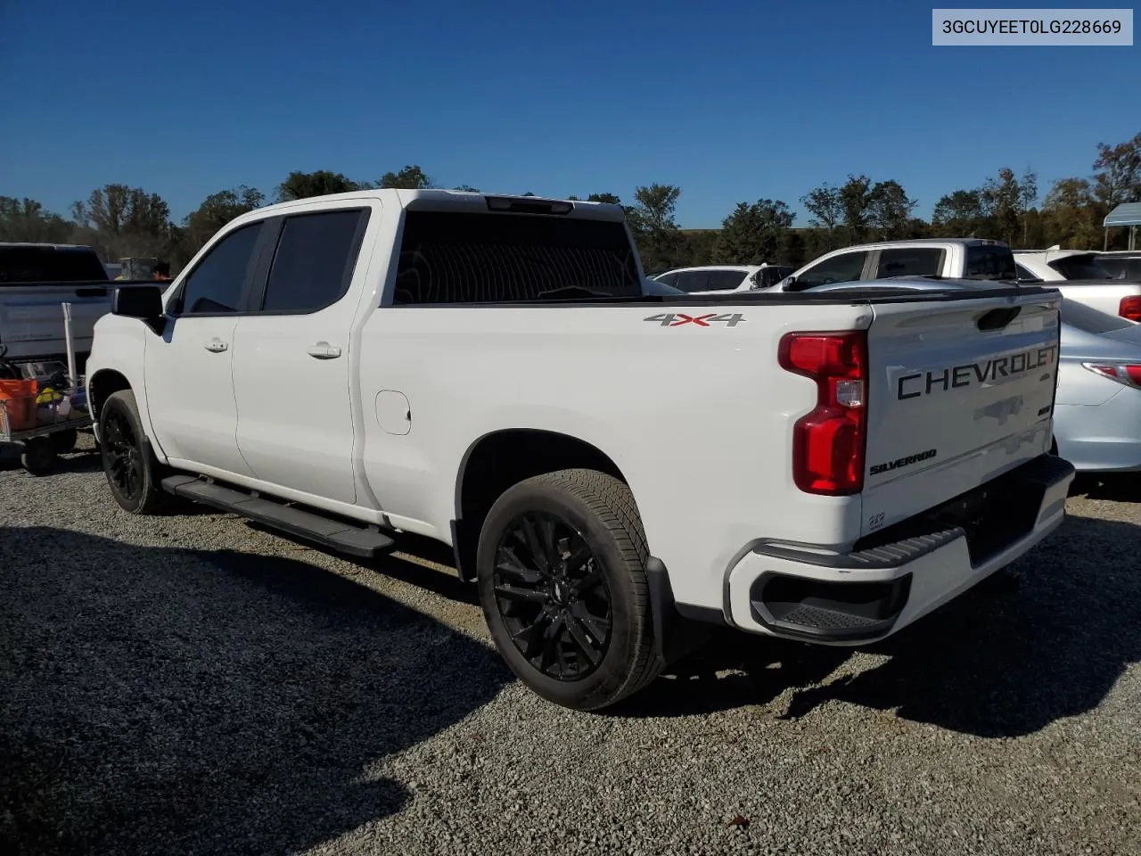 2020 Chevrolet Silverado K1500 Rst VIN: 3GCUYEET0LG228669 Lot: 75849504