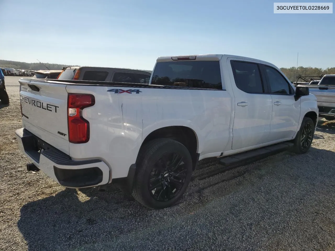 2020 Chevrolet Silverado K1500 Rst VIN: 3GCUYEET0LG228669 Lot: 75849504