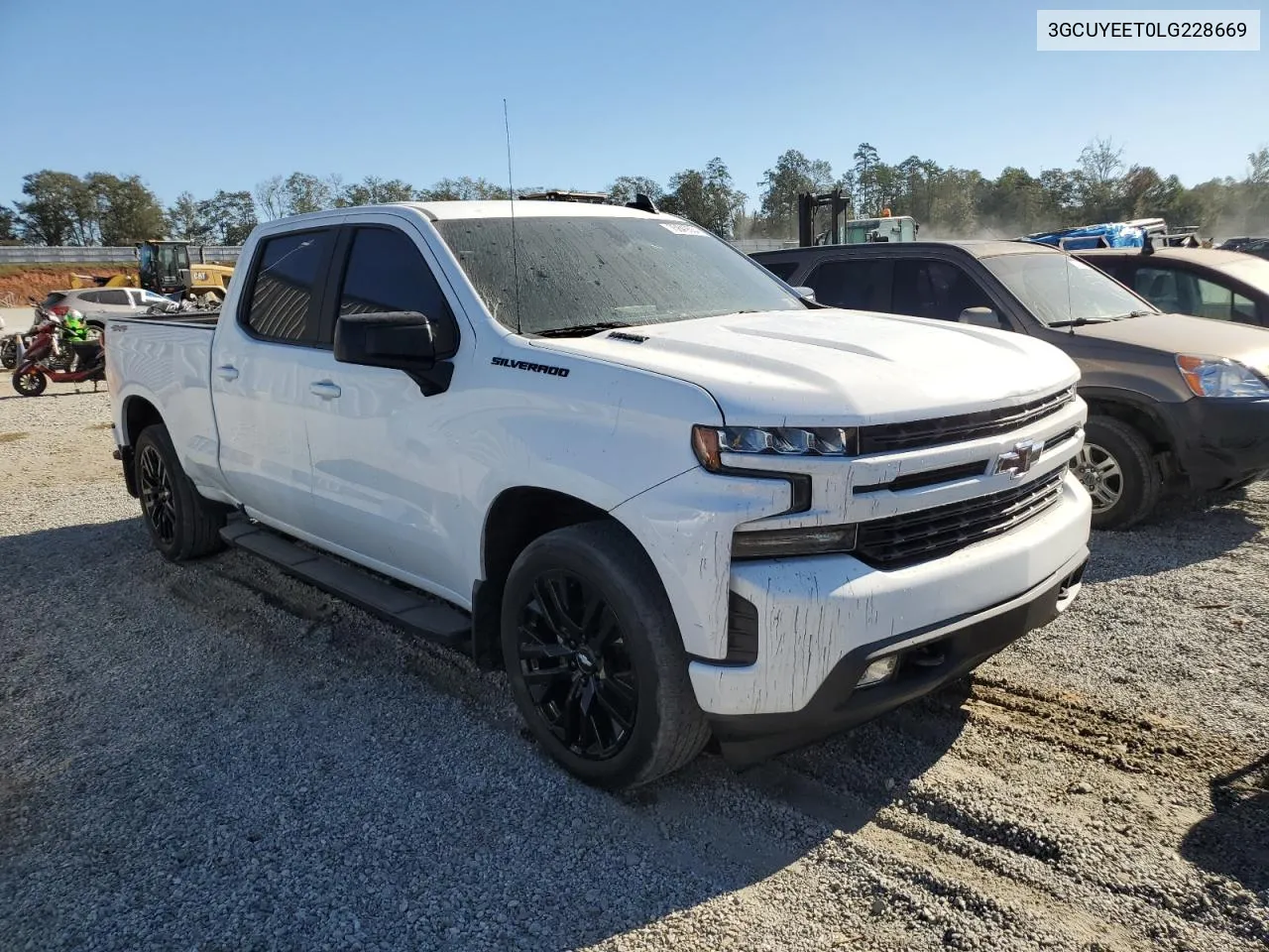 2020 Chevrolet Silverado K1500 Rst VIN: 3GCUYEET0LG228669 Lot: 75849504