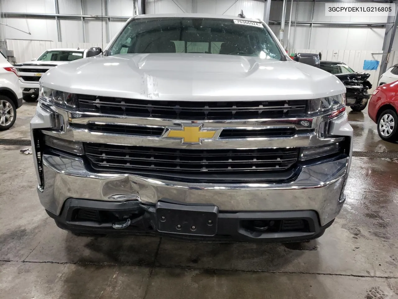 2020 Chevrolet Silverado K1500 Lt VIN: 3GCPYDEK1LG216805 Lot: 76366924