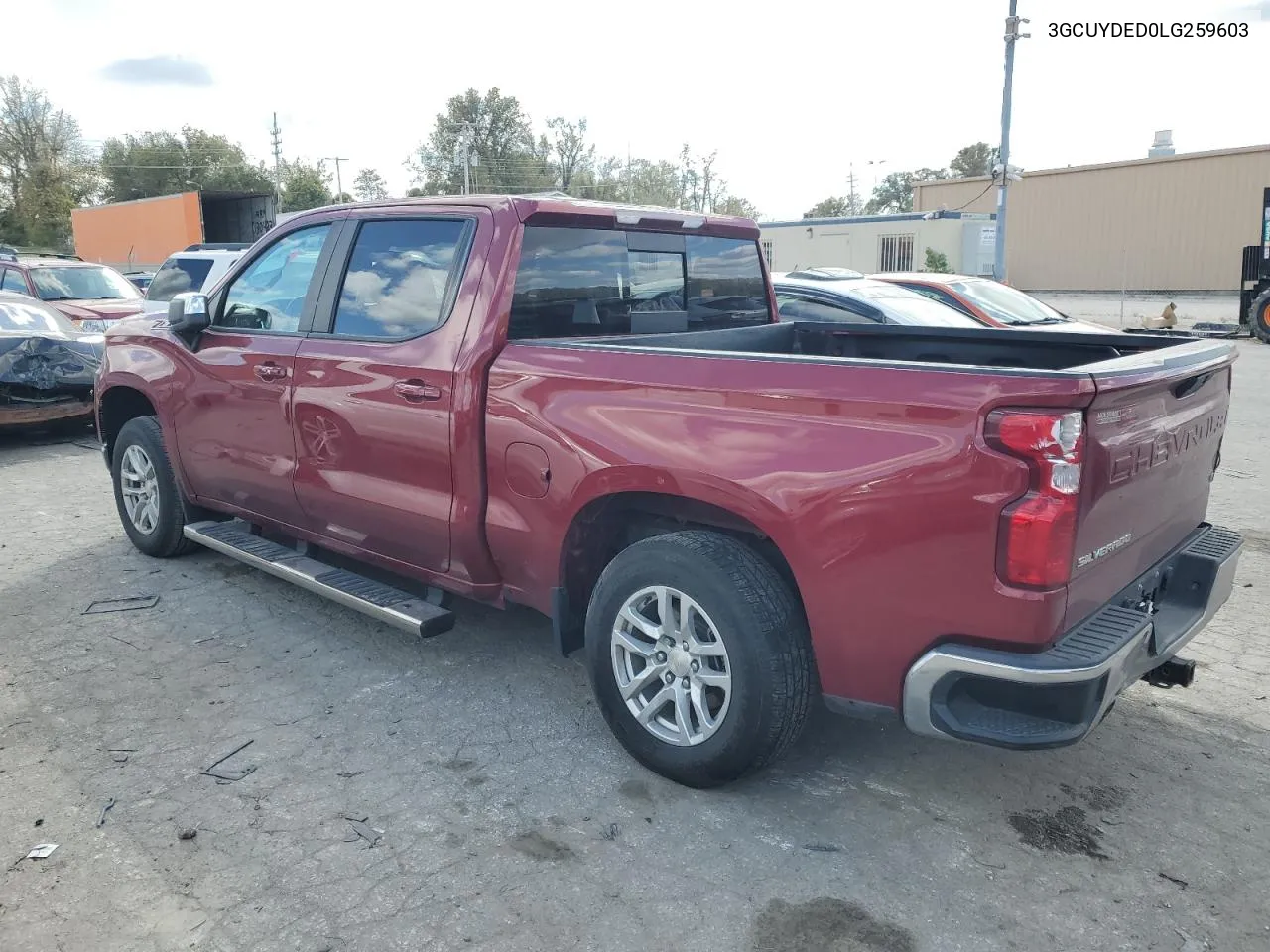 2020 Chevrolet Silverado K1500 Lt VIN: 3GCUYDED0LG259603 Lot: 76388544