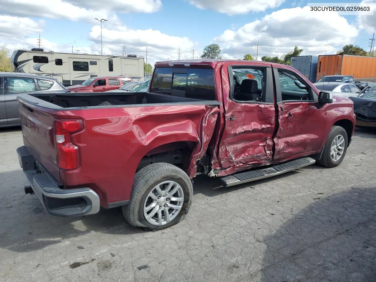 2020 Chevrolet Silverado K1500 Lt VIN: 3GCUYDED0LG259603 Lot: 76388544