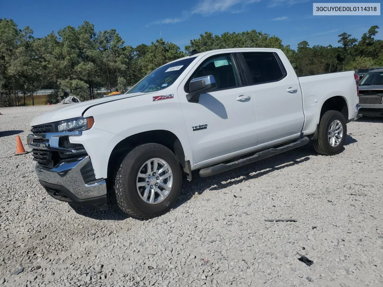 2020 Chevrolet Silverado K1500 Lt VIN: 3GCUYDED0LG114318 Lot: 76584104