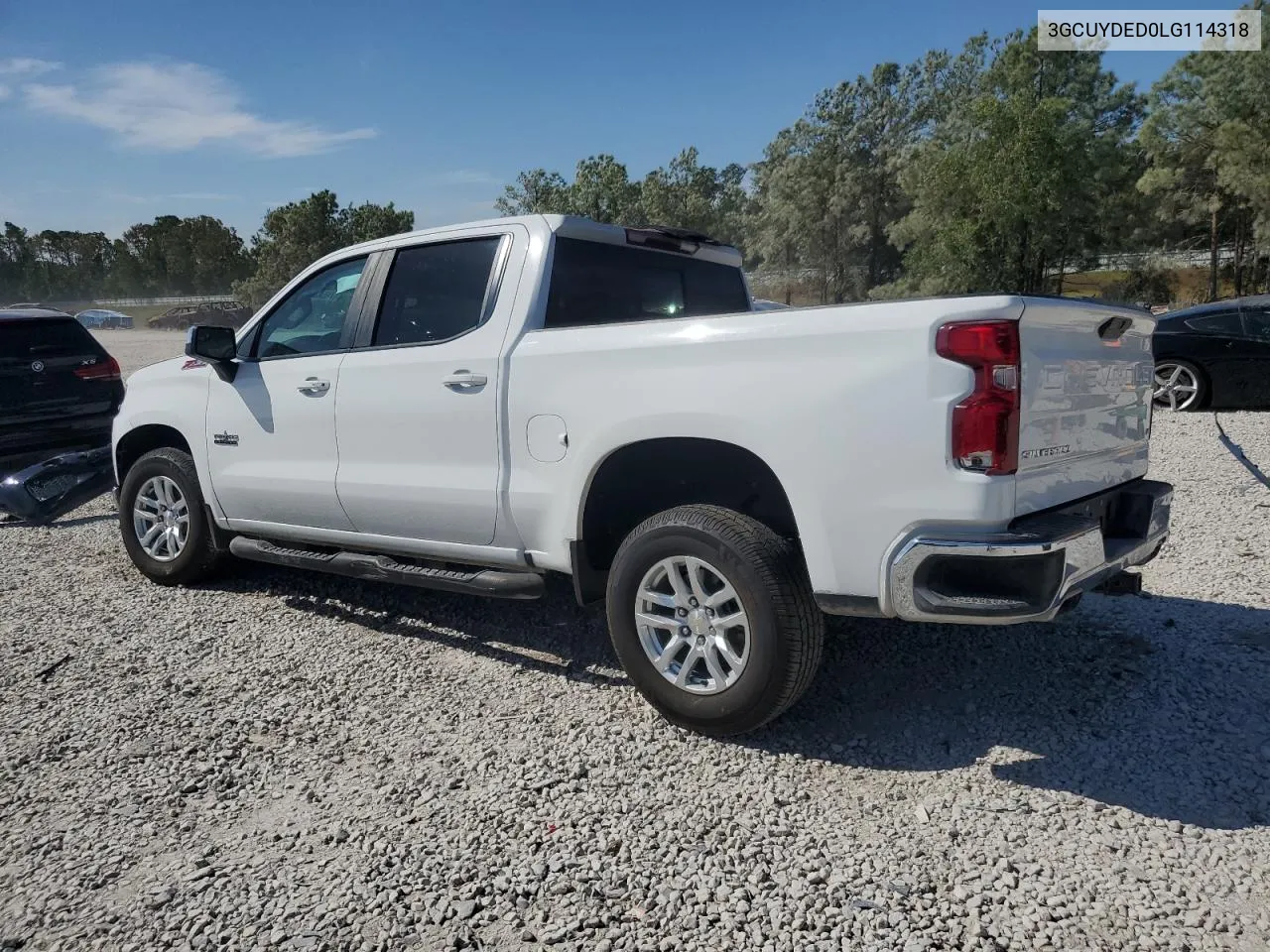 2020 Chevrolet Silverado K1500 Lt VIN: 3GCUYDED0LG114318 Lot: 76584104