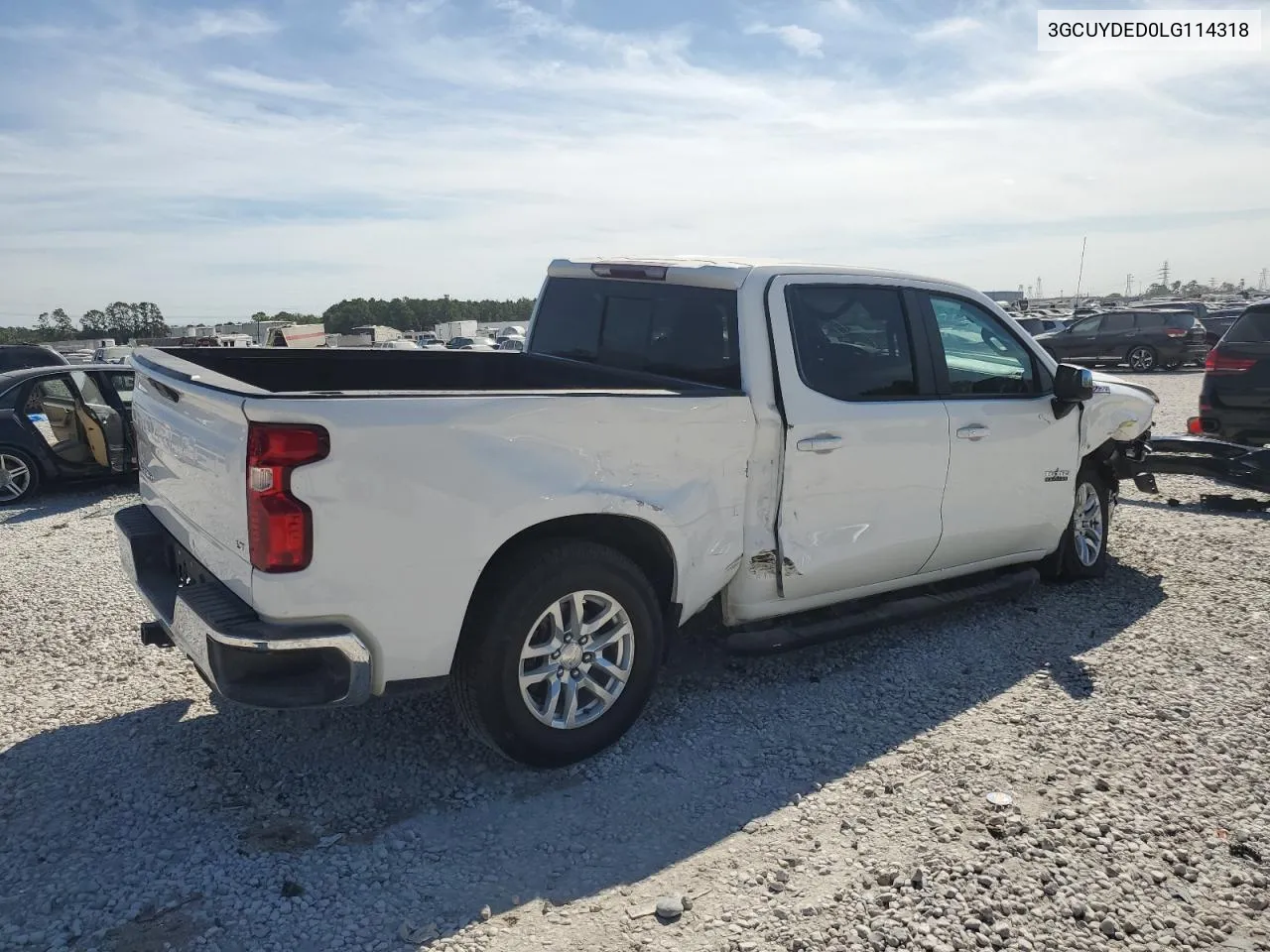 2020 Chevrolet Silverado K1500 Lt VIN: 3GCUYDED0LG114318 Lot: 76584104