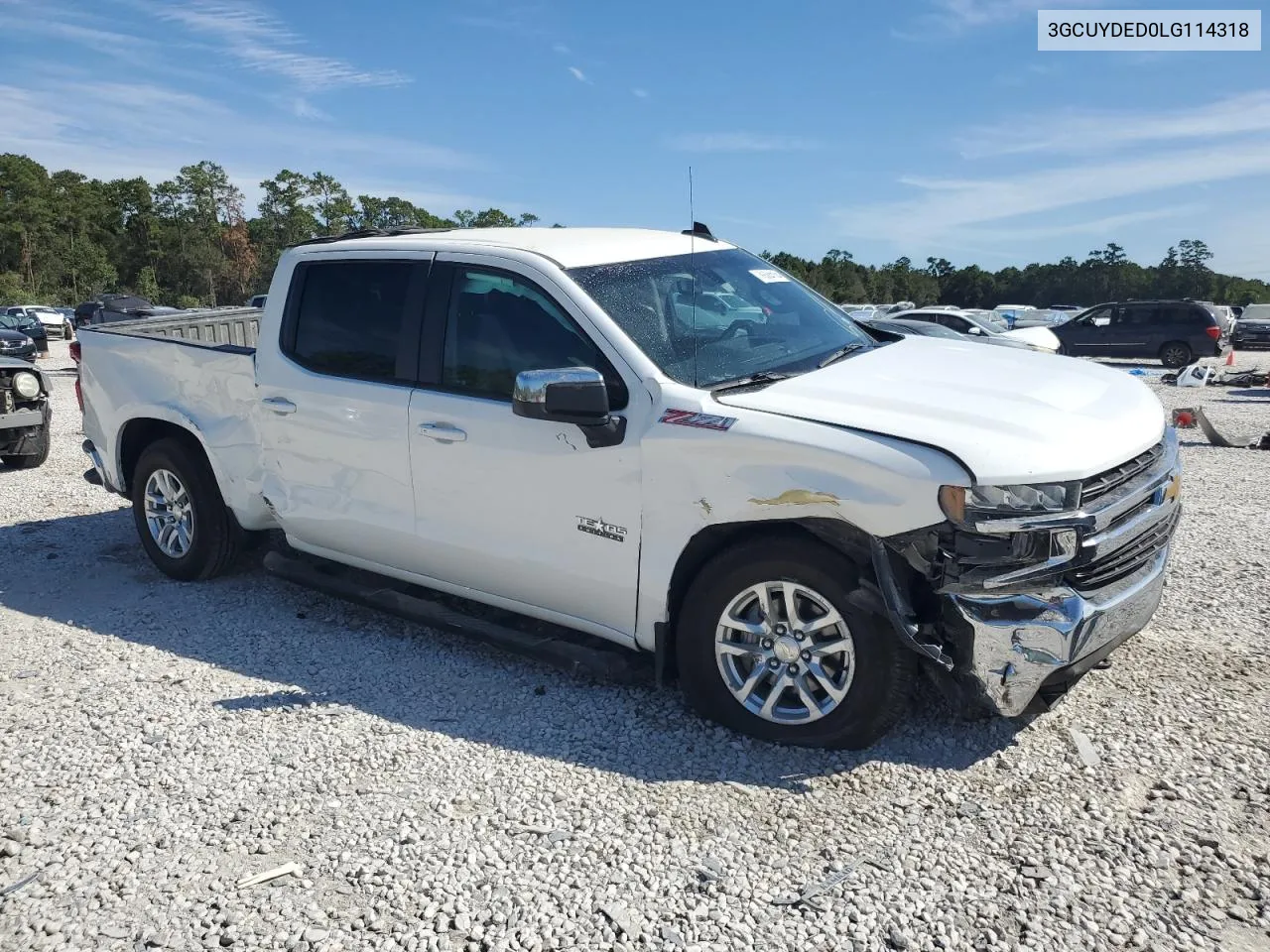 2020 Chevrolet Silverado K1500 Lt VIN: 3GCUYDED0LG114318 Lot: 76584104