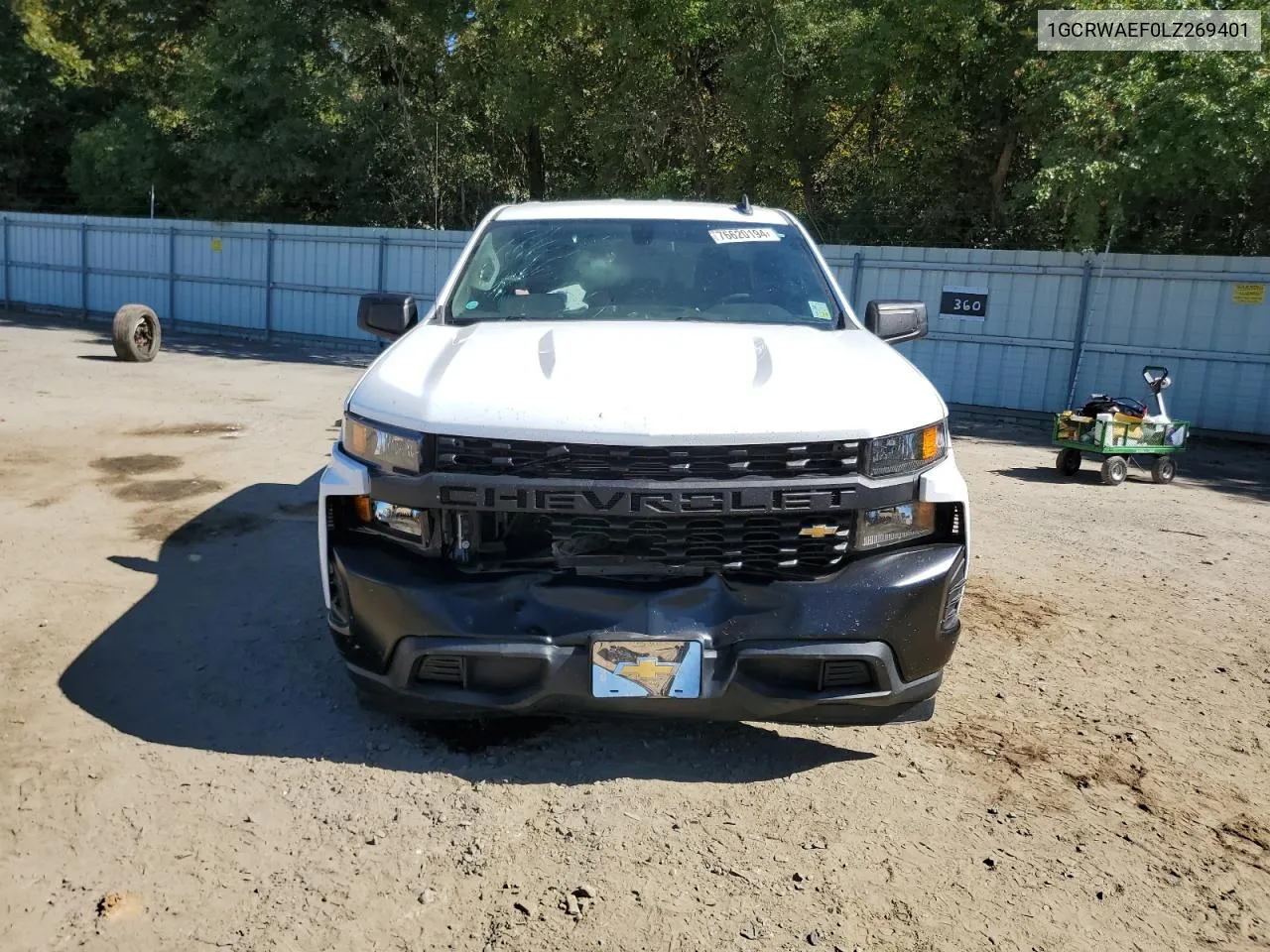 2020 Chevrolet Silverado C1500 VIN: 1GCRWAEF0LZ269401 Lot: 76620194