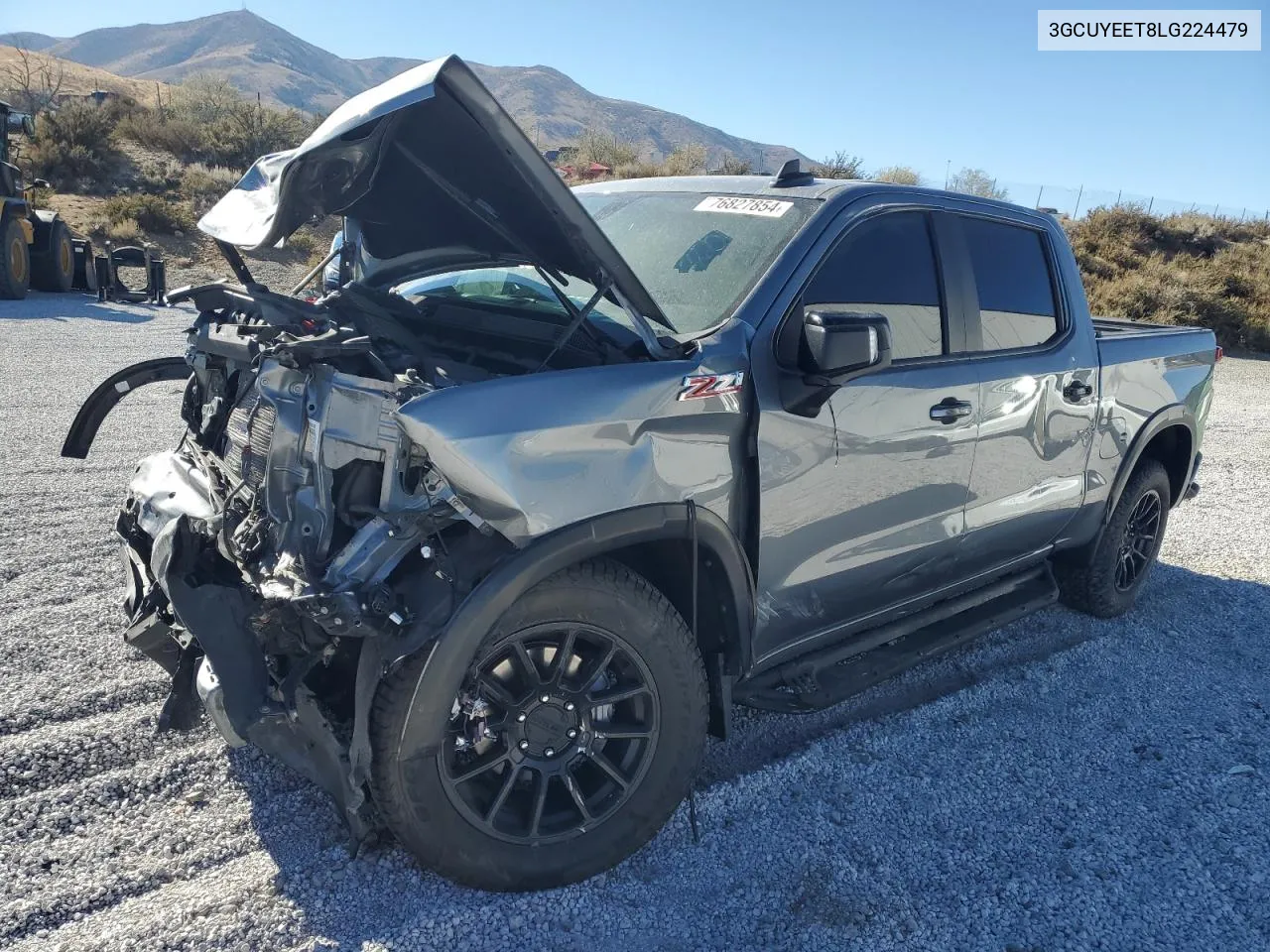 2020 Chevrolet Silverado K1500 Rst VIN: 3GCUYEET8LG224479 Lot: 76827854