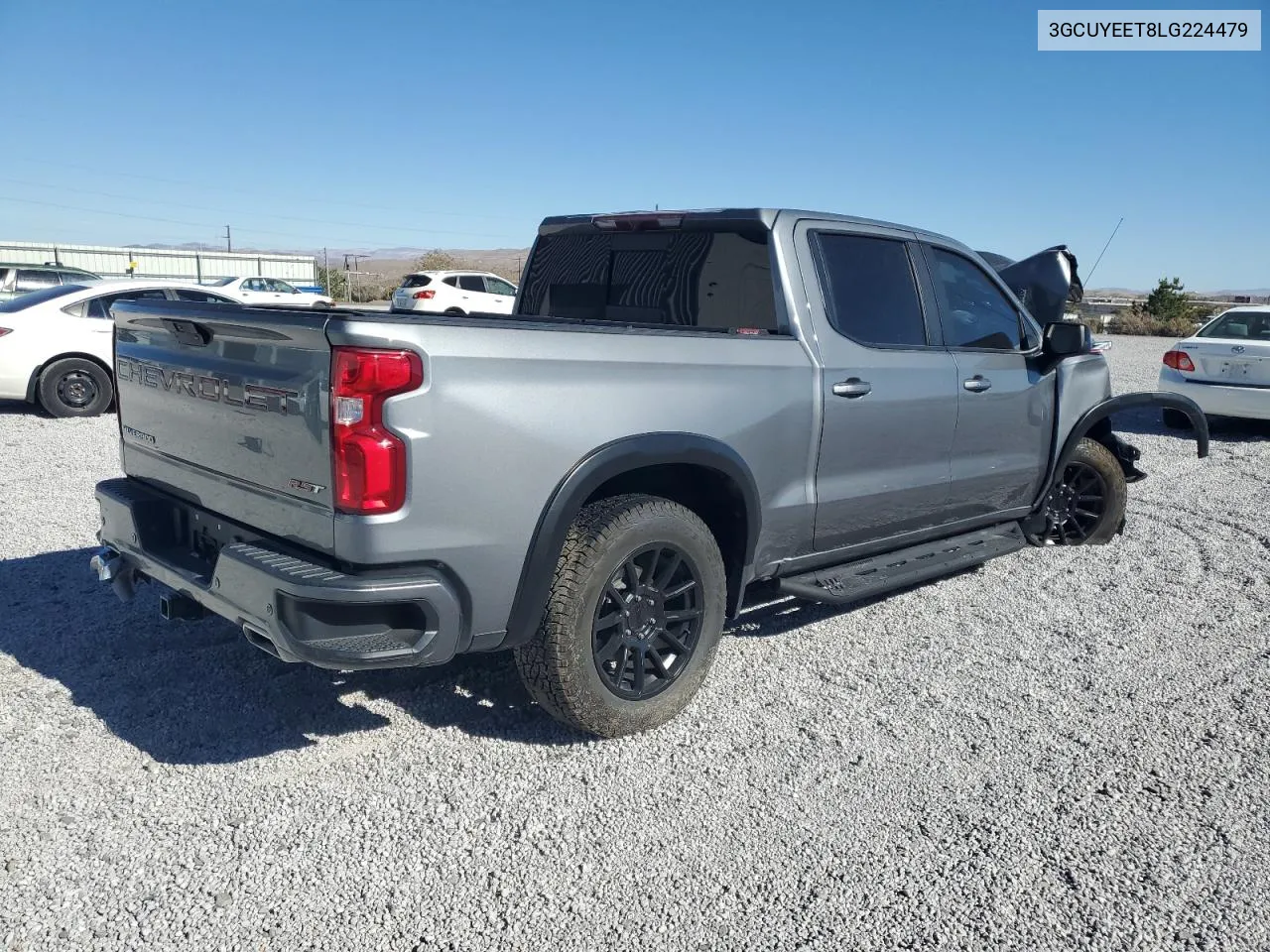 2020 Chevrolet Silverado K1500 Rst VIN: 3GCUYEET8LG224479 Lot: 76827854