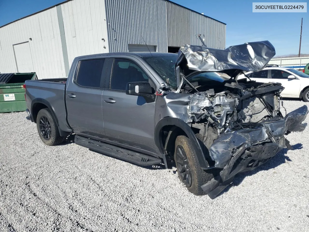 2020 Chevrolet Silverado K1500 Rst VIN: 3GCUYEET8LG224479 Lot: 76827854