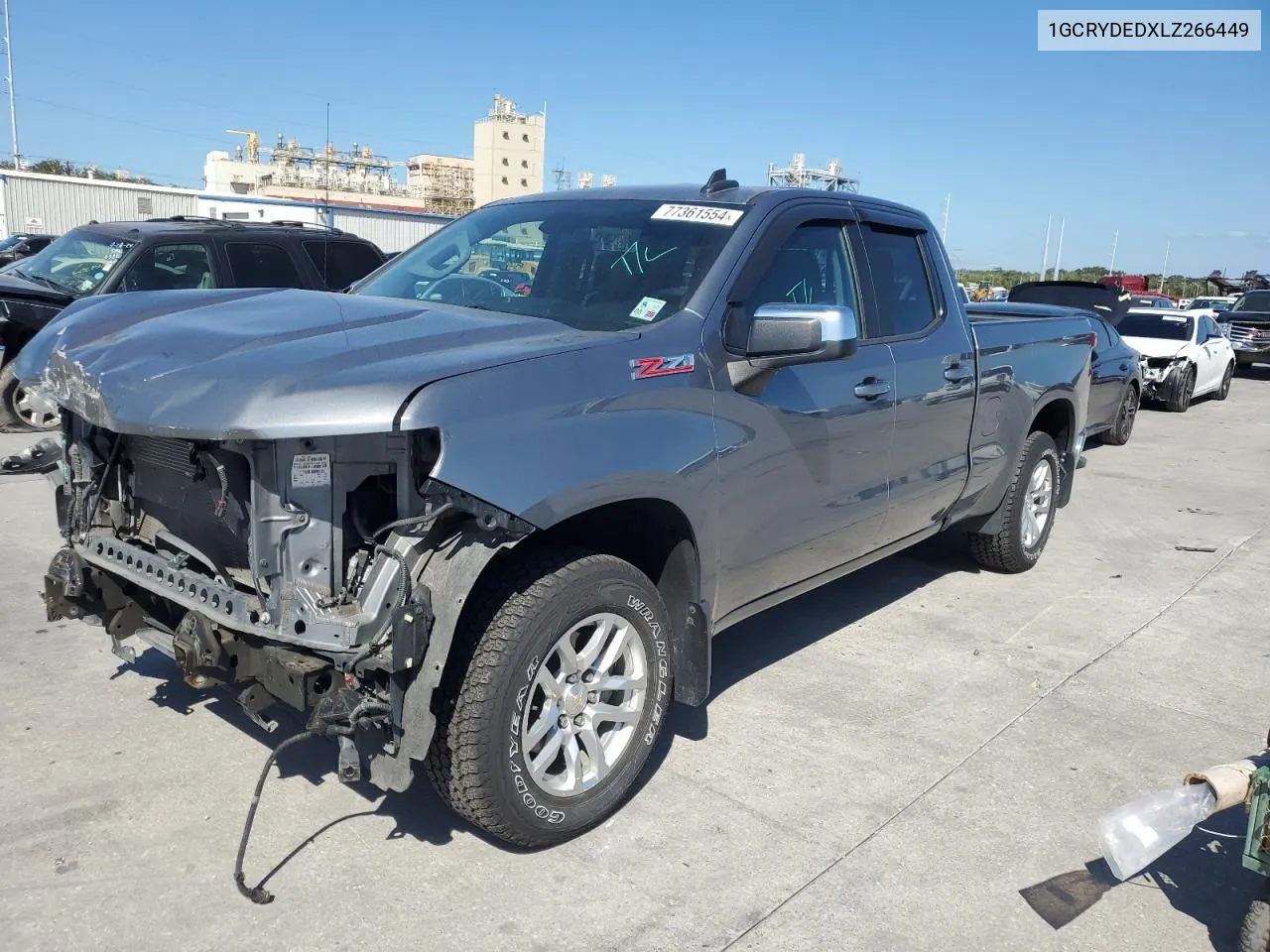 2020 Chevrolet Silverado K1500 Lt VIN: 1GCRYDEDXLZ266449 Lot: 77361554