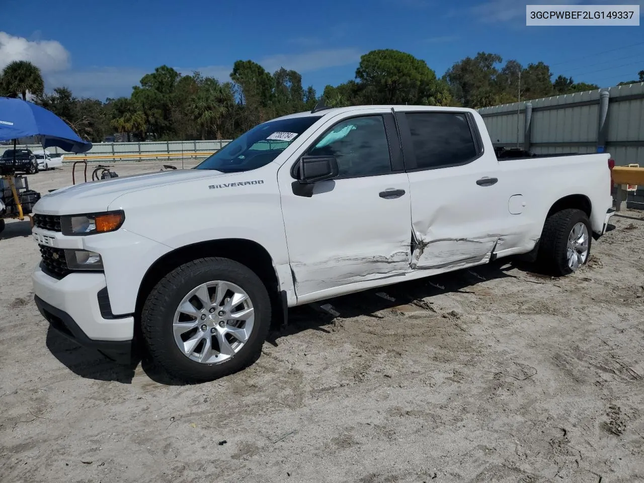 2020 Chevrolet Silverado C1500 Custom VIN: 3GCPWBEF2LG149337 Lot: 77383784