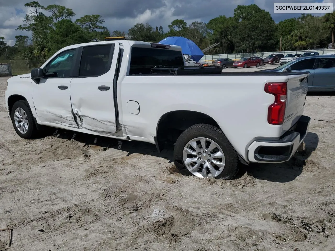 2020 Chevrolet Silverado C1500 Custom VIN: 3GCPWBEF2LG149337 Lot: 77383784