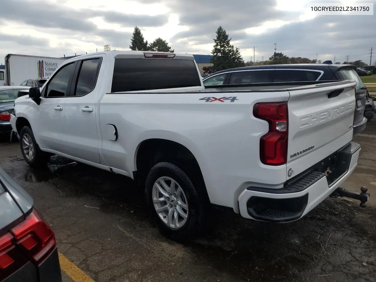 2020 Chevrolet Silverado K1500 Rst VIN: 1GCRYEED2LZ341750 Lot: 77415154