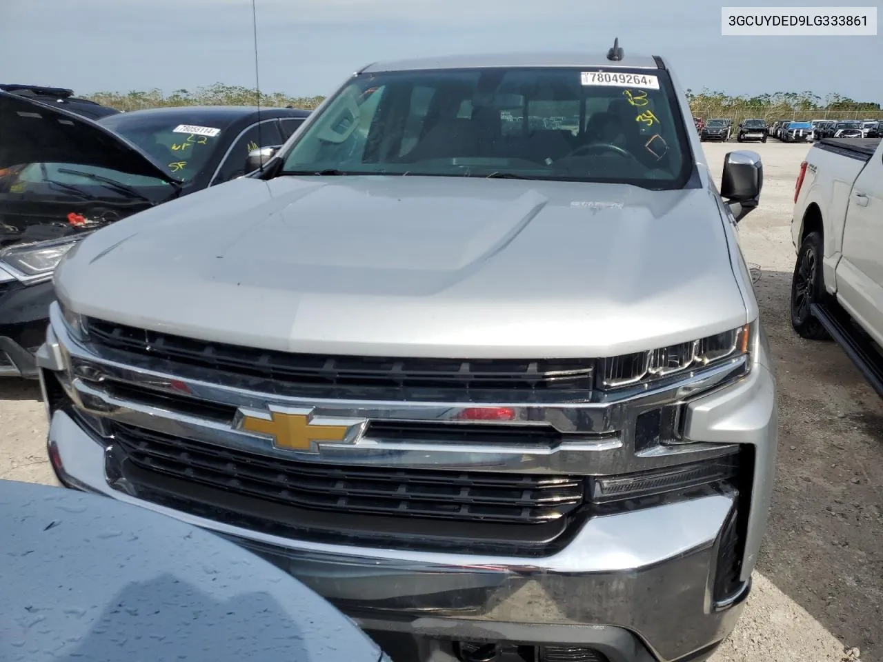 2020 Chevrolet Silverado K1500 Lt VIN: 3GCUYDED9LG333861 Lot: 78049264