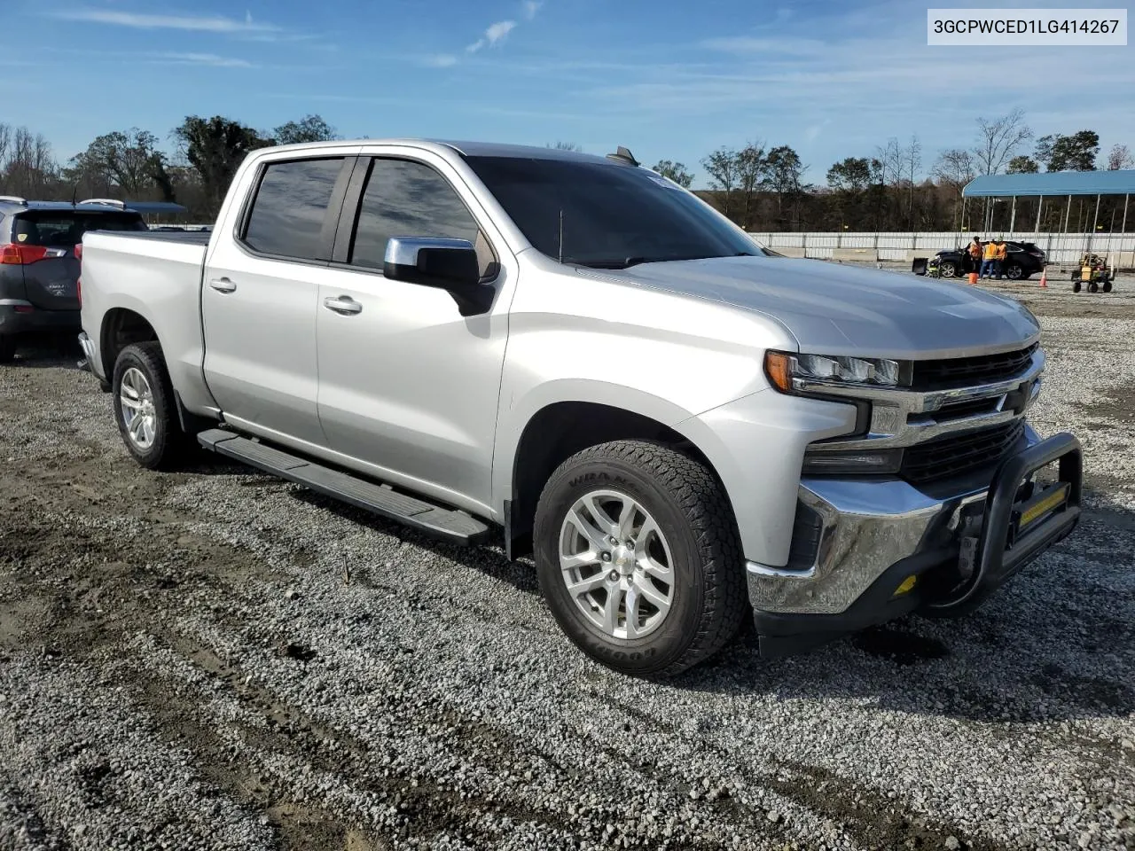 2020 Chevrolet Silverado C1500 Lt VIN: 3GCPWCED1LG414267 Lot: 78177864