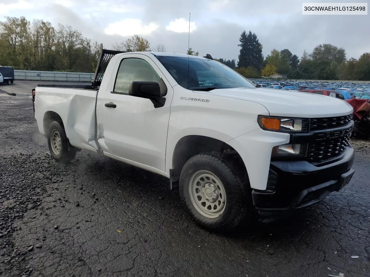 2020 Chevrolet Silverado C1500 VIN: 3GCNWAEH1LG125498 Lot: 78476714