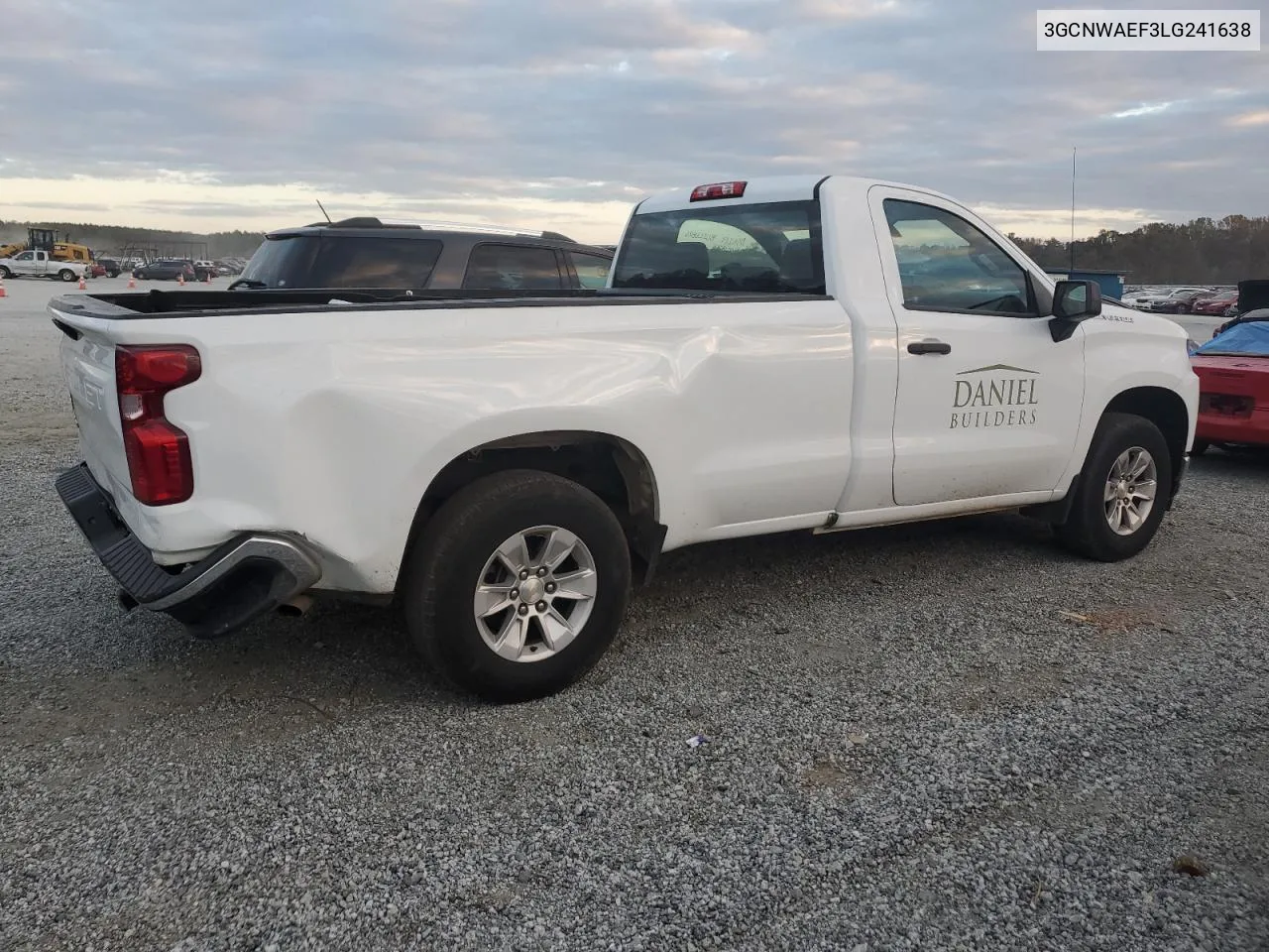 2020 Chevrolet Silverado C1500 VIN: 3GCNWAEF3LG241638 Lot: 78849084