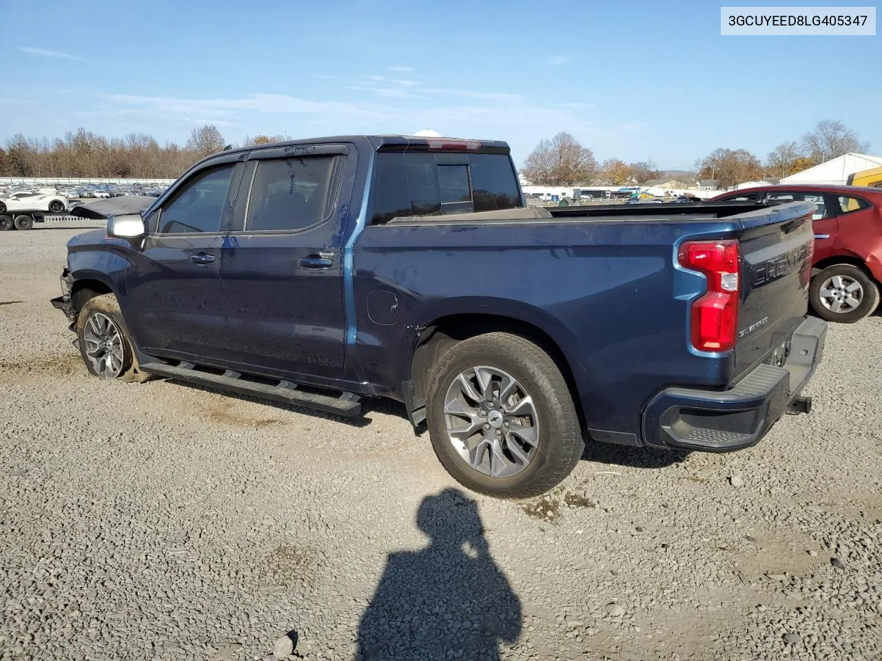 2020 Chevrolet Silverado K1500 Rst VIN: 3GCUYEED8LG405347 Lot: 78851474