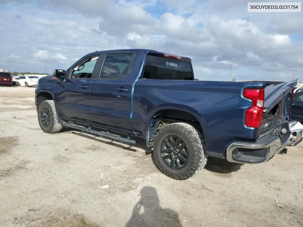 2020 Chevrolet Silverado K1500 Lt VIN: 3GCUYDED2LG231754 Lot: 78856274