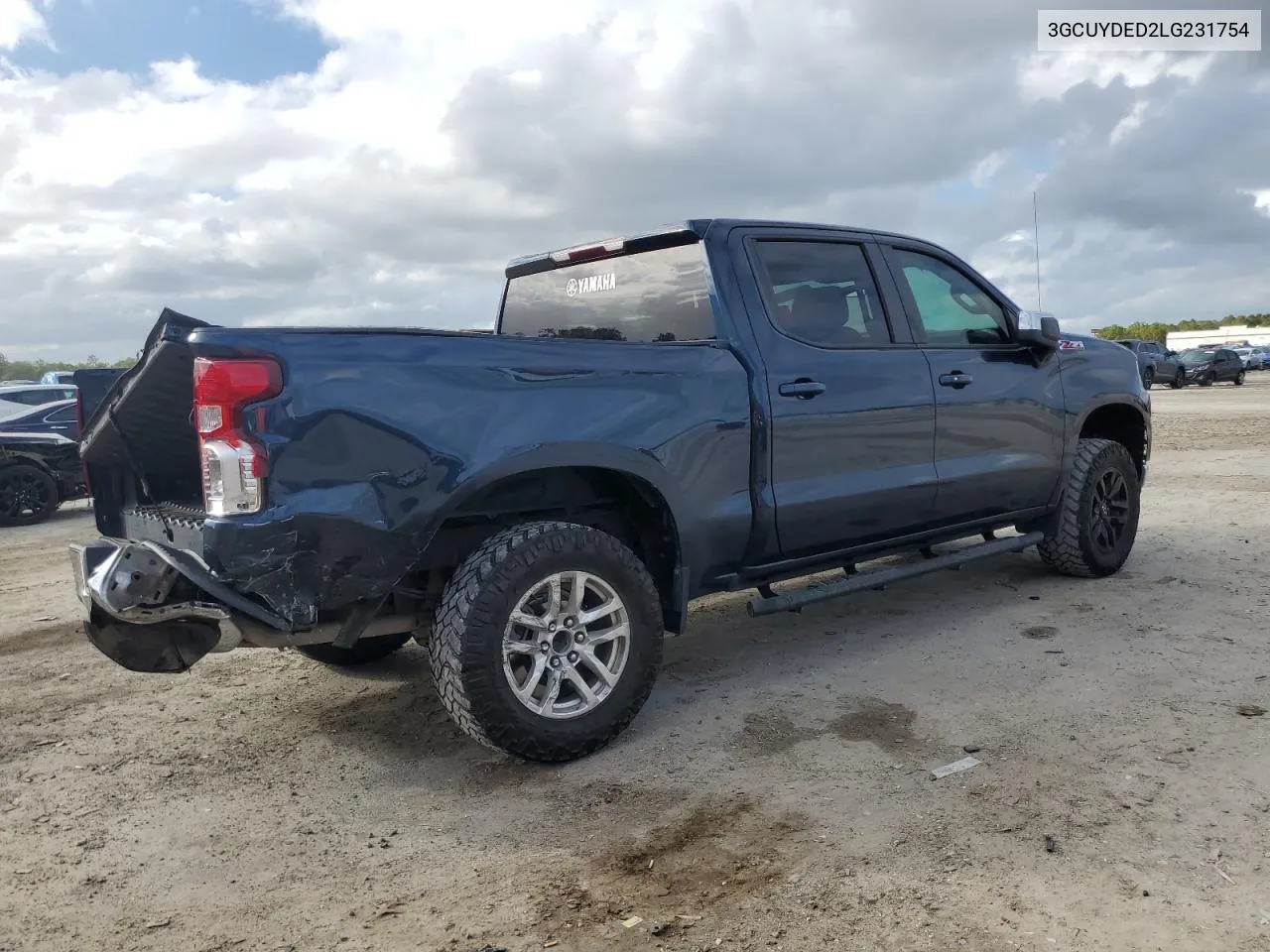 2020 Chevrolet Silverado K1500 Lt VIN: 3GCUYDED2LG231754 Lot: 78856274