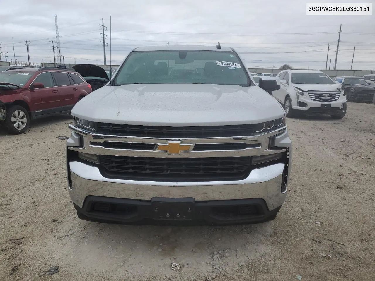 2020 Chevrolet Silverado C1500 Lt VIN: 3GCPWCEK2LG330151 Lot: 79694524