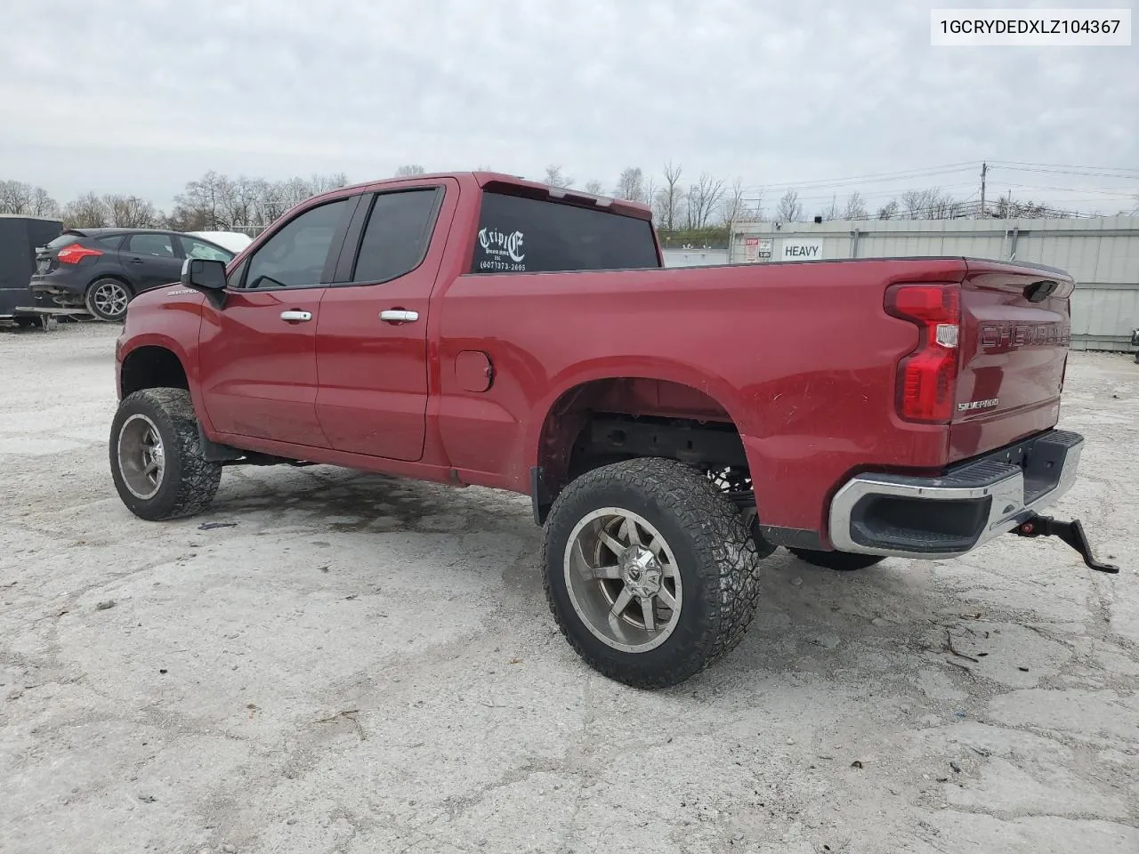 2020 Chevrolet Silverado K1500 Lt VIN: 1GCRYDEDXLZ104367 Lot: 80268534