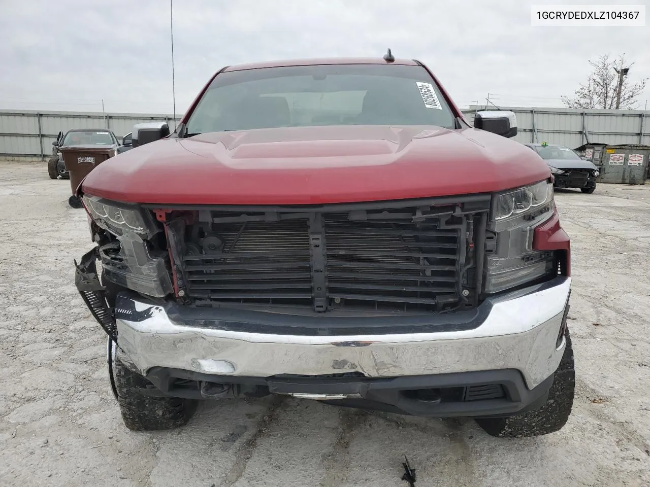 2020 Chevrolet Silverado K1500 Lt VIN: 1GCRYDEDXLZ104367 Lot: 80268534