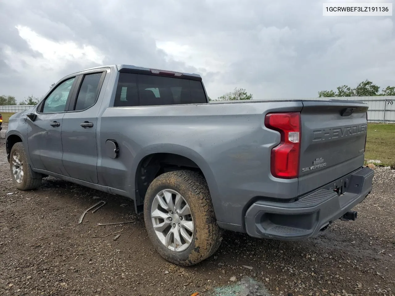 2020 Chevrolet Silverado C1500 Custom VIN: 1GCRWBEF3LZ191136 Lot: 81049624