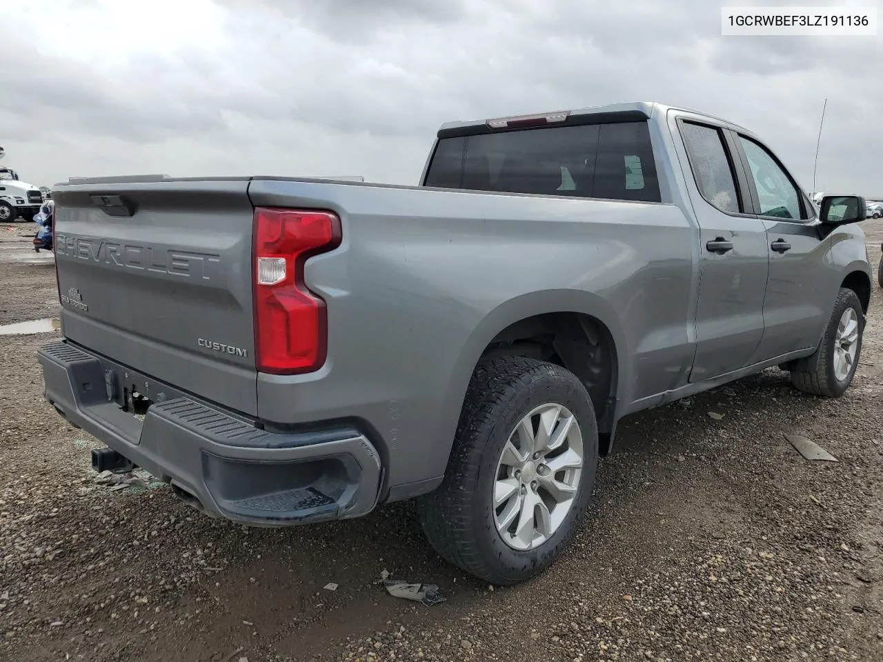 2020 Chevrolet Silverado C1500 Custom VIN: 1GCRWBEF3LZ191136 Lot: 81049624