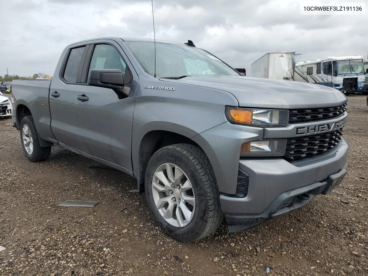 2020 Chevrolet Silverado C1500 Custom VIN: 1GCRWBEF3LZ191136 Lot: 81049624