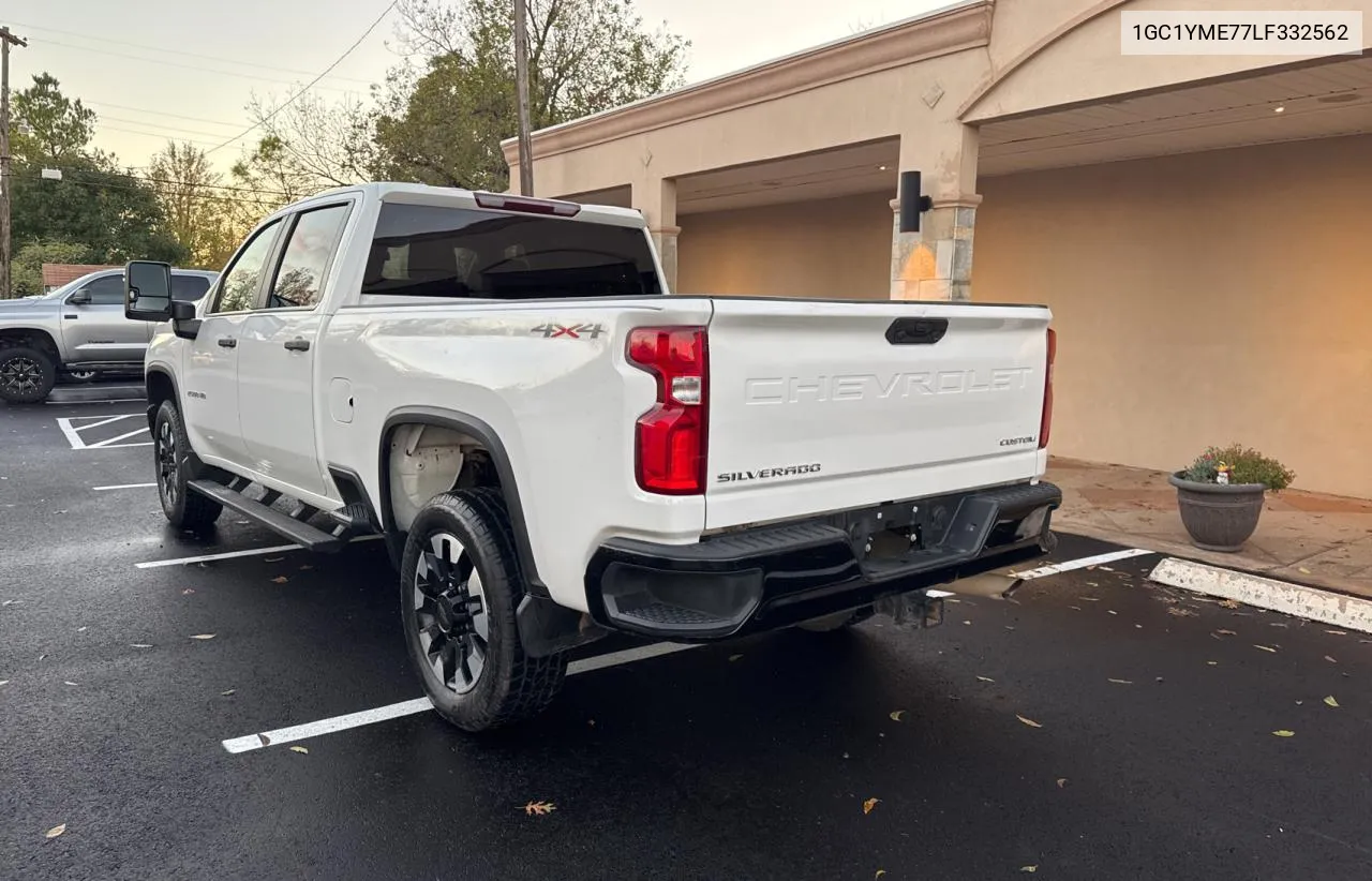 2020 Chevrolet Silverado K2500 Custom VIN: 1GC1YME77LF332562 Lot: 81640244