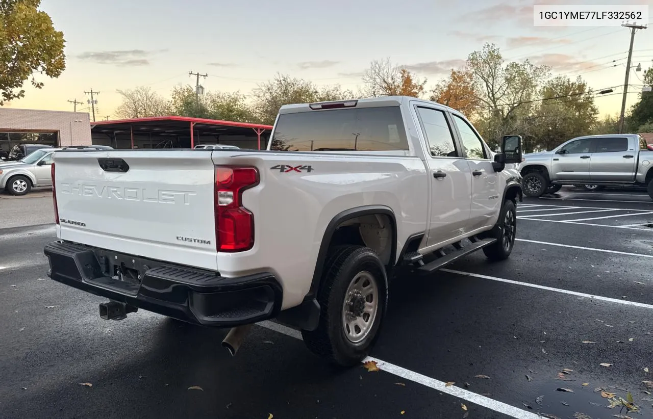 2020 Chevrolet Silverado K2500 Custom VIN: 1GC1YME77LF332562 Lot: 81640244