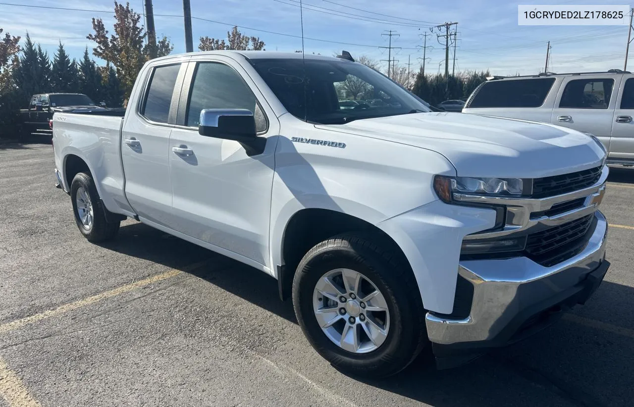 2020 Chevrolet Silverado K1500 Lt VIN: 1GCRYDED2LZ178625 Lot: 82050604