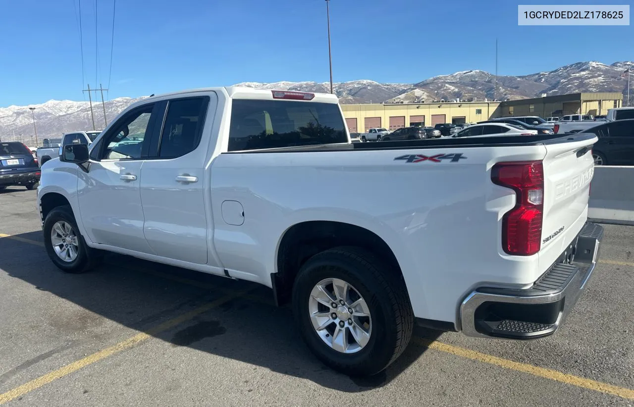 2020 Chevrolet Silverado K1500 Lt VIN: 1GCRYDED2LZ178625 Lot: 82050604