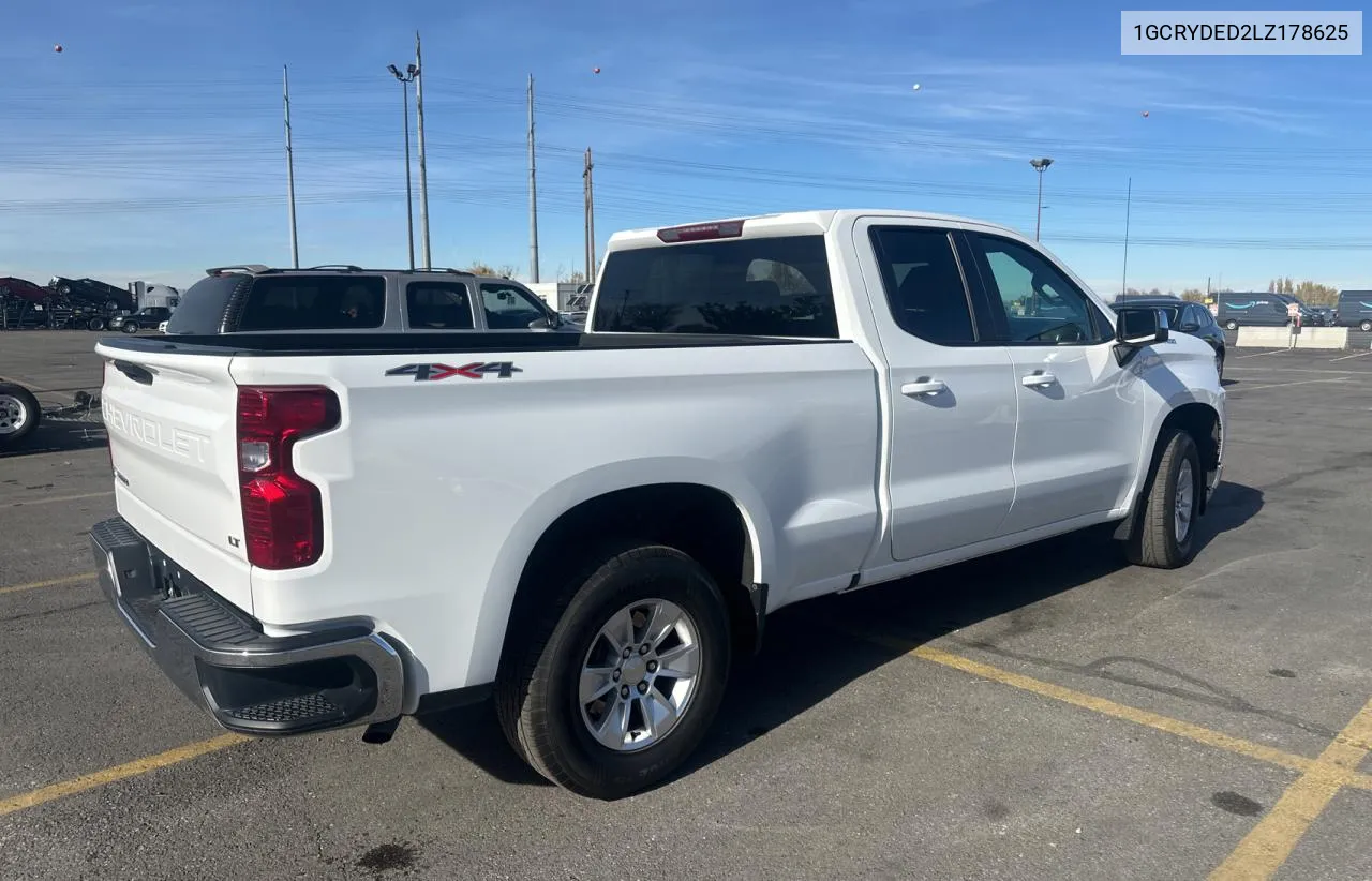 2020 Chevrolet Silverado K1500 Lt VIN: 1GCRYDED2LZ178625 Lot: 82050604