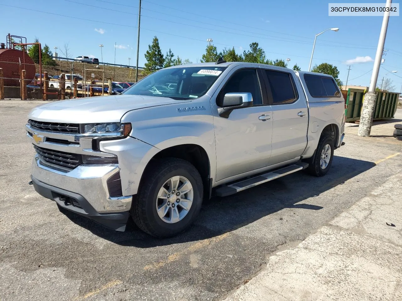 2021 Chevrolet Silverado K1500 Lt VIN: 3GCPYDEK8MG100342 Lot: 44996614