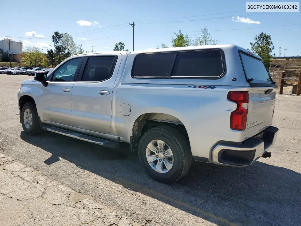 2021 Chevrolet Silverado K1500 Lt VIN: 3GCPYDEK8MG100342 Lot: 44996614