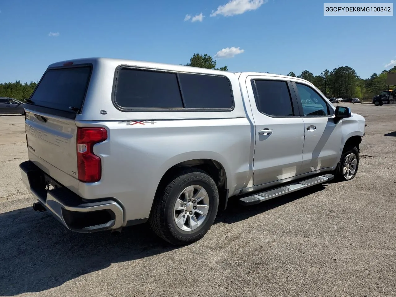 3GCPYDEK8MG100342 2021 Chevrolet Silverado K1500 Lt